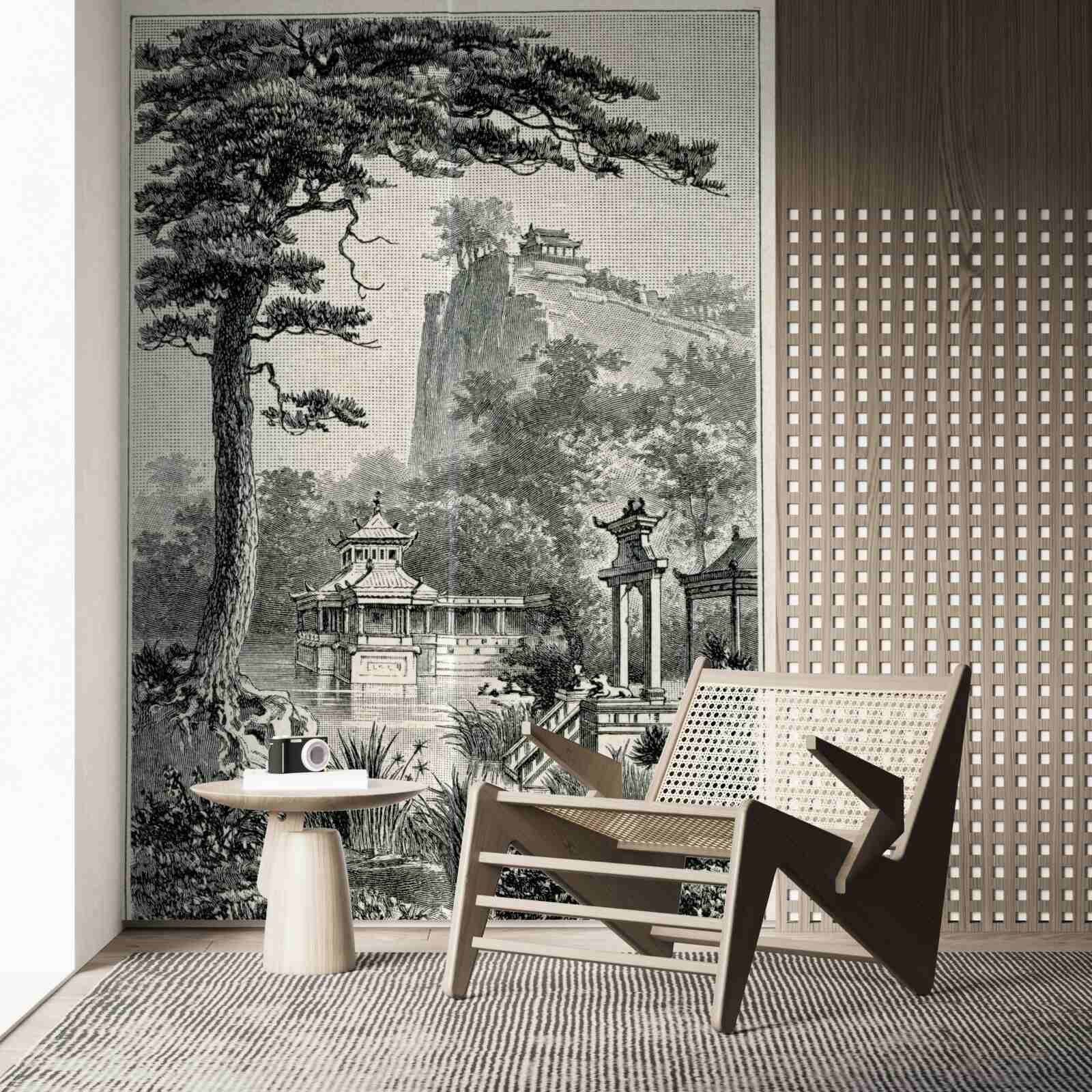 Фотошпалери стародавній китайський парк