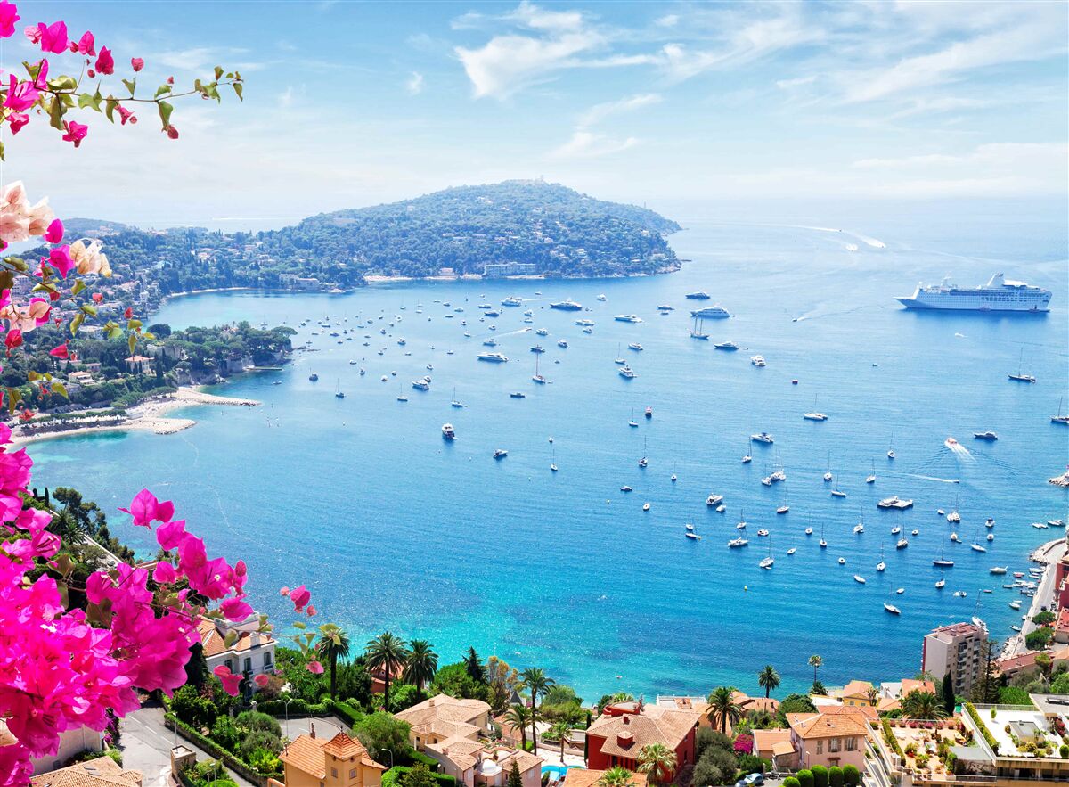 Фотошпалери причал біля сапфірового узбережжя