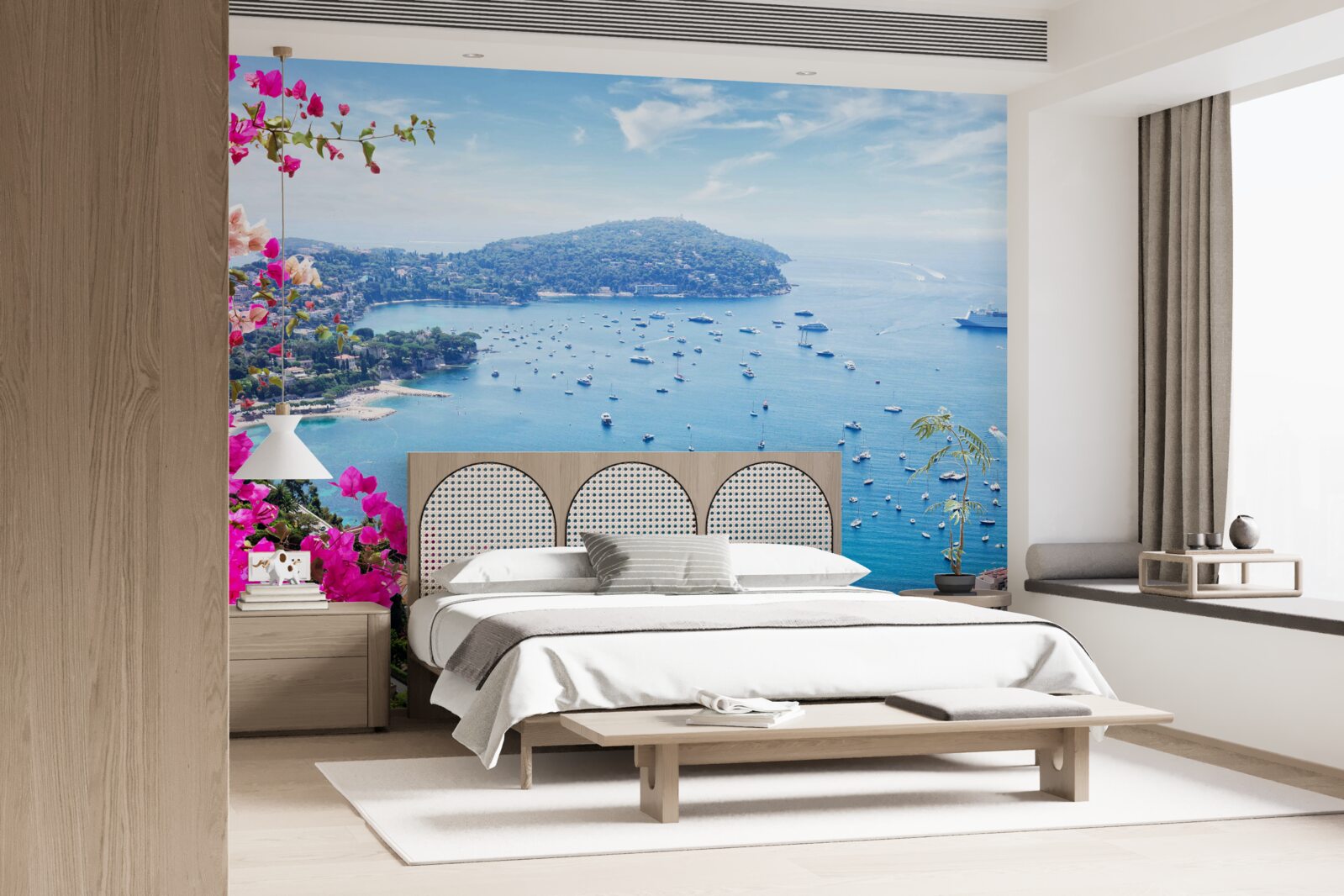 Фотошпалери причал біля сапфірового узбережжя