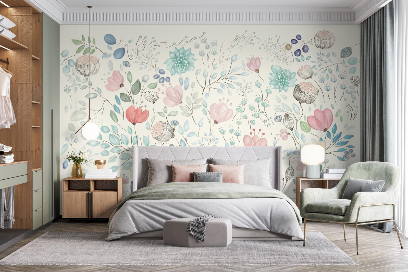 Фотошпалери маленькі ніжні бутони