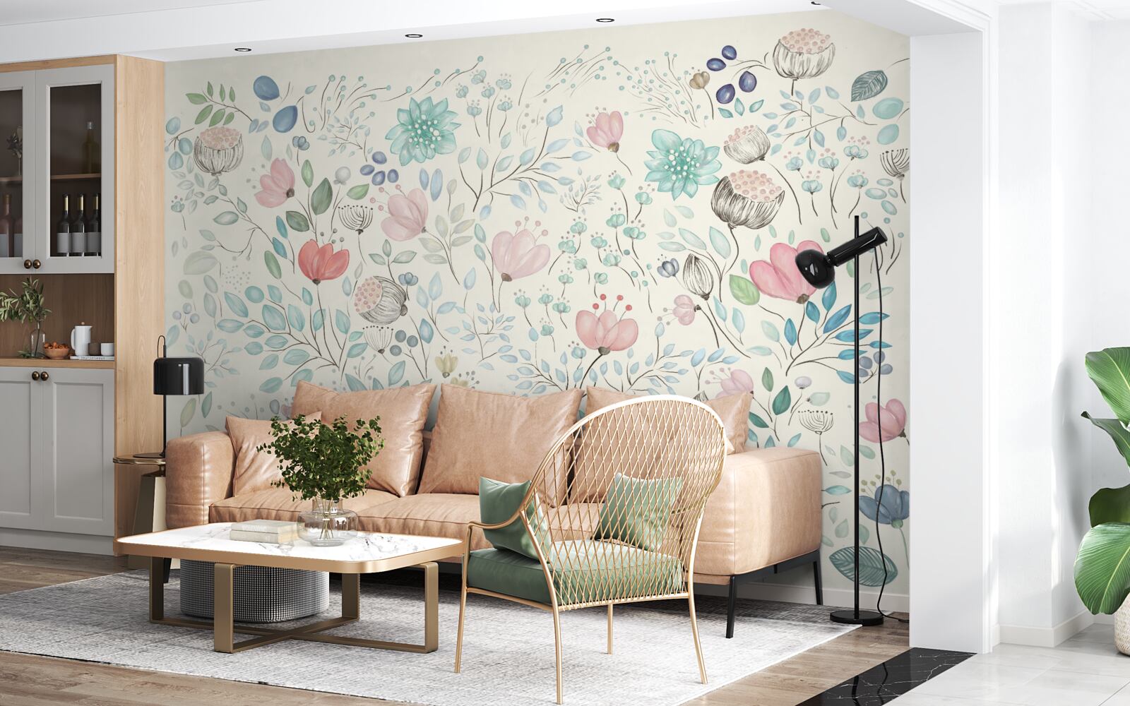 Фотошпалери маленькі ніжні бутони