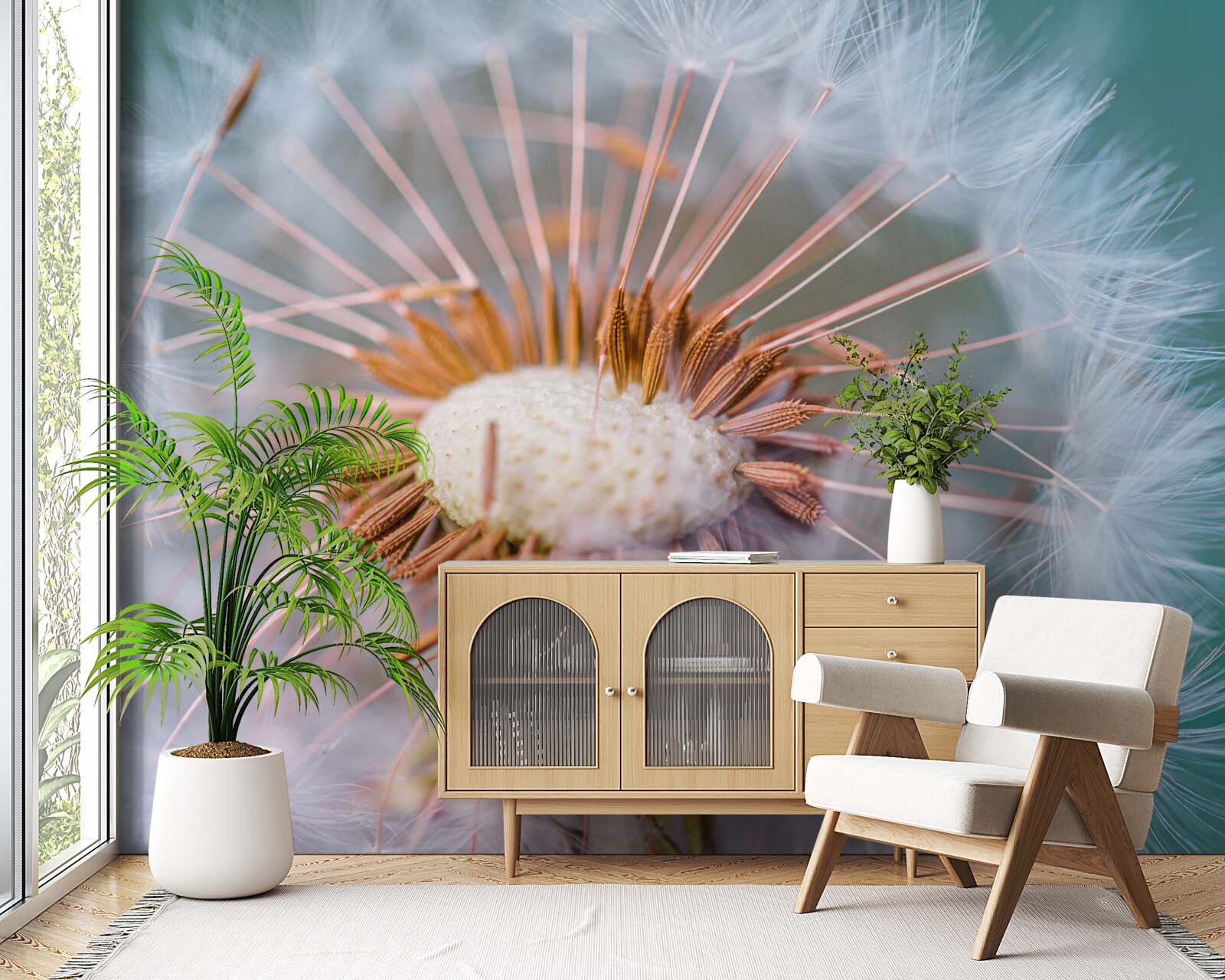 Фотошпалери подорож пелюстки кульбаби