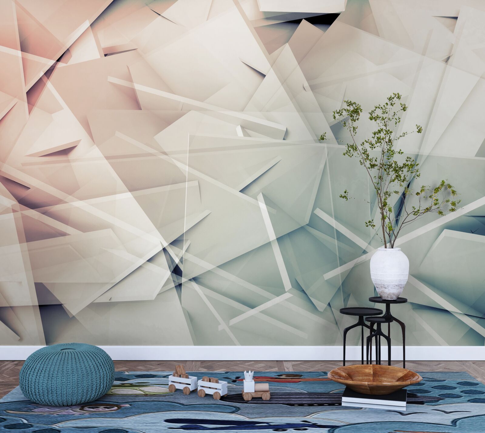 Фотошпалери град осколків скла