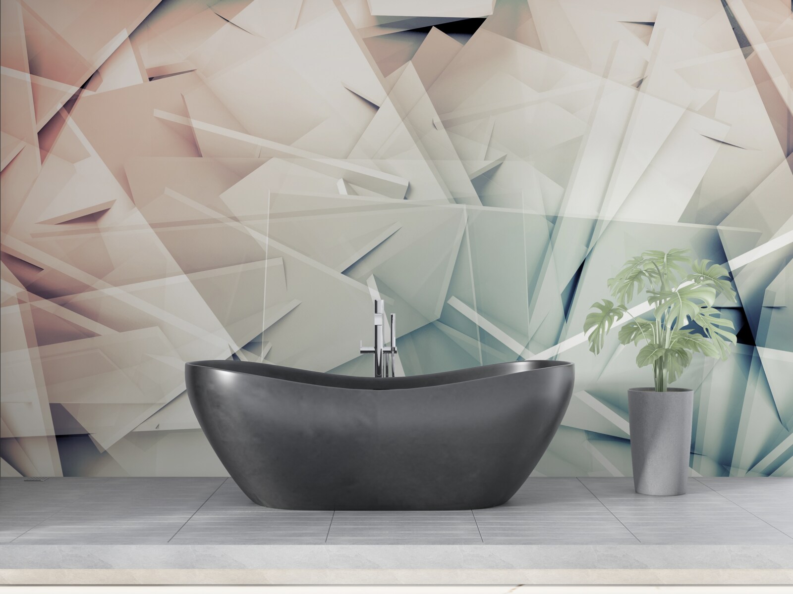 Фотошпалери град осколків скла