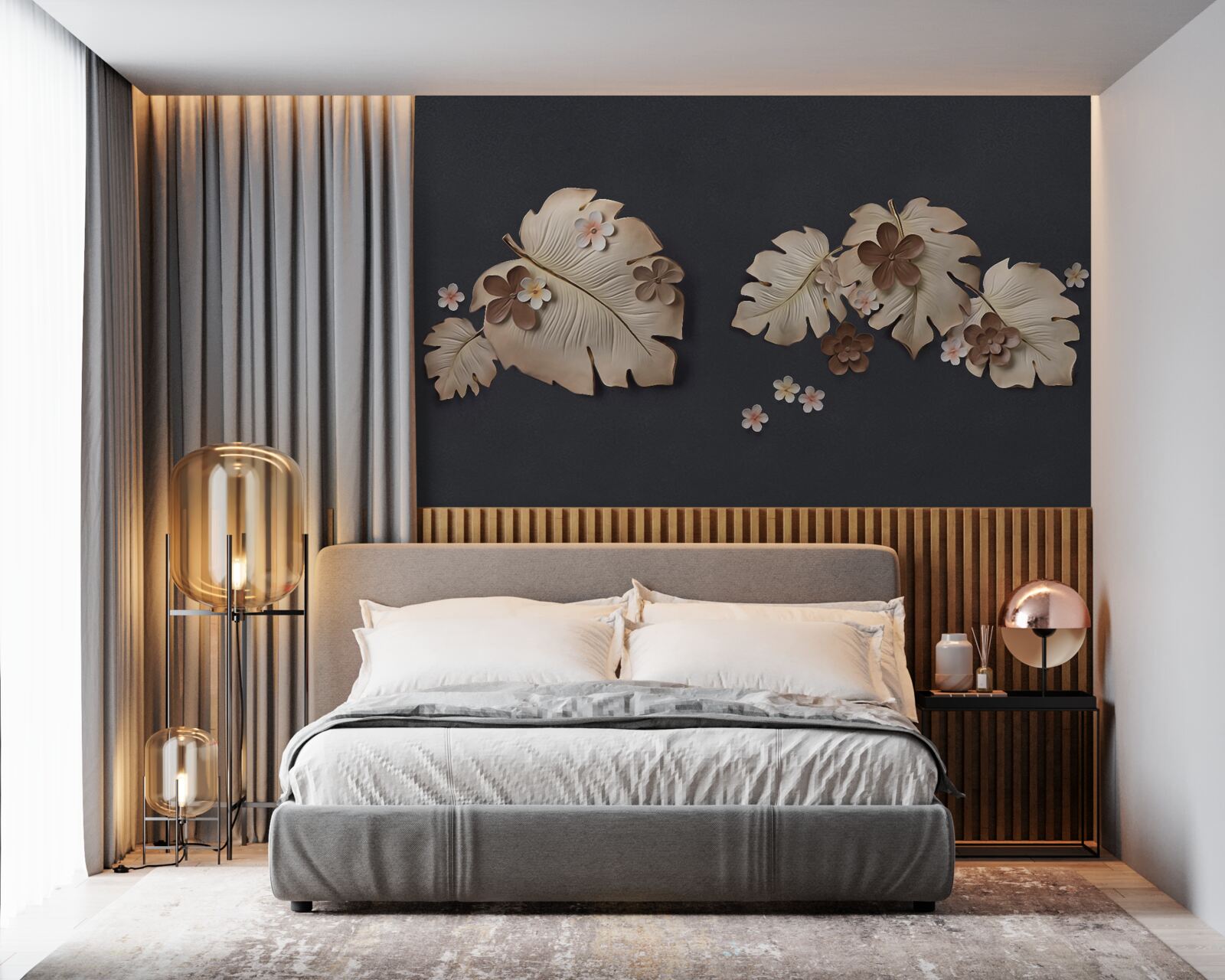 Фотошпалери склад коричневого листя