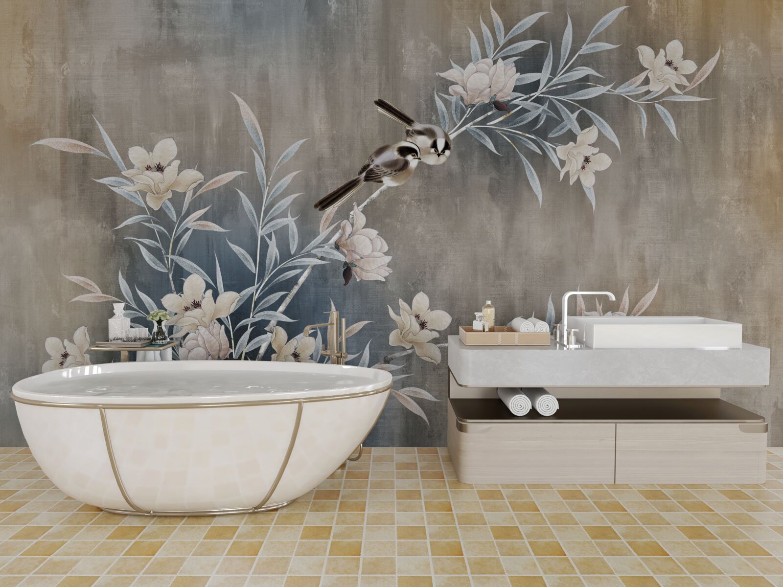 Фотошпалери осінні лугові квіти