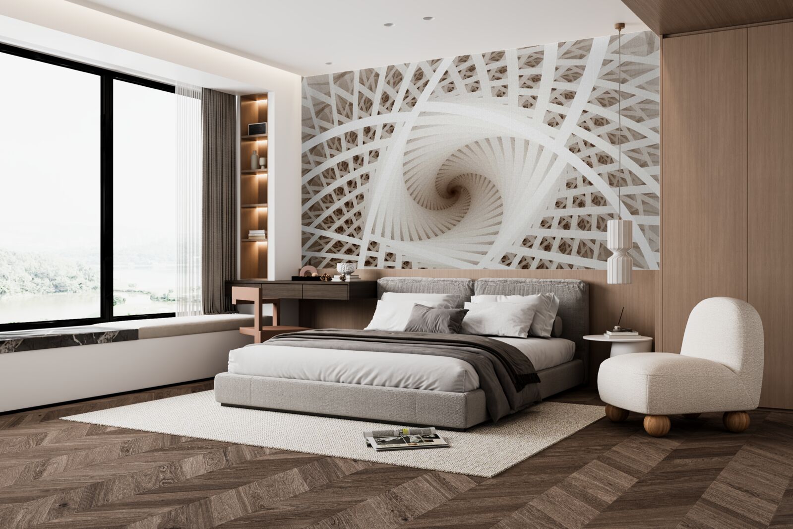 Фотошпалери обертання абстрактної точки зору