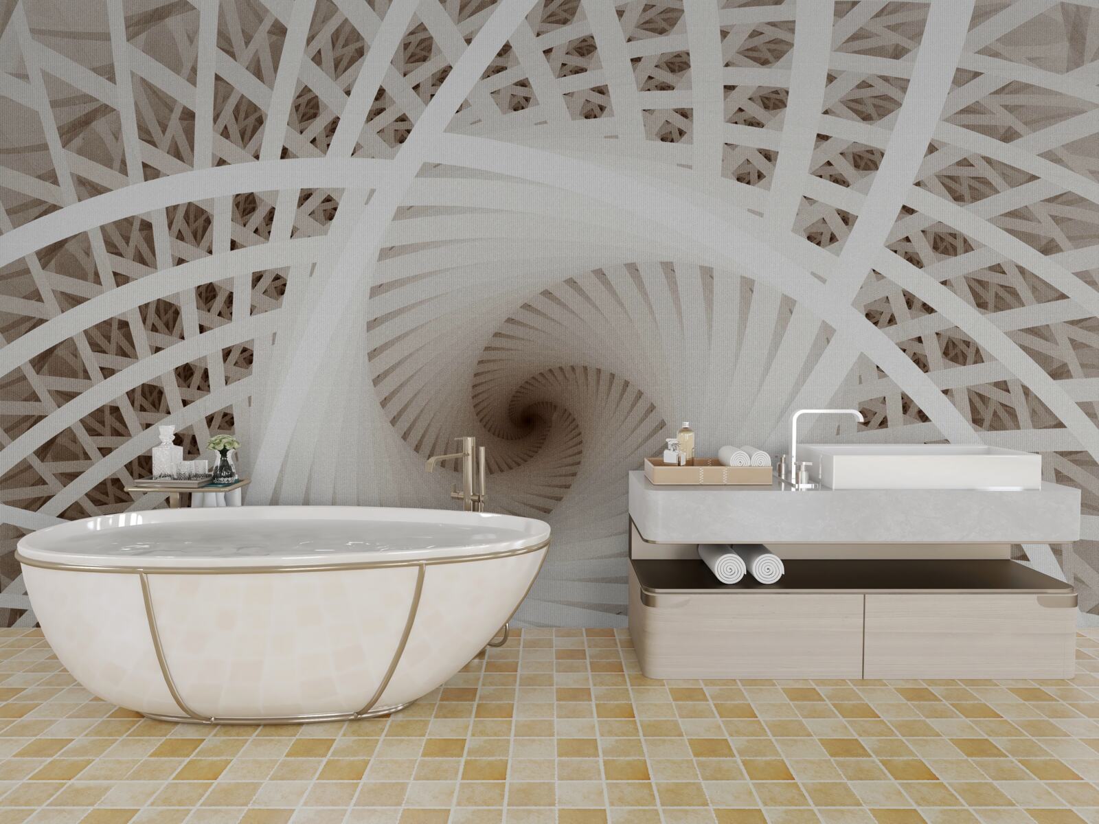 Фотошпалери обертання абстрактної точки зору