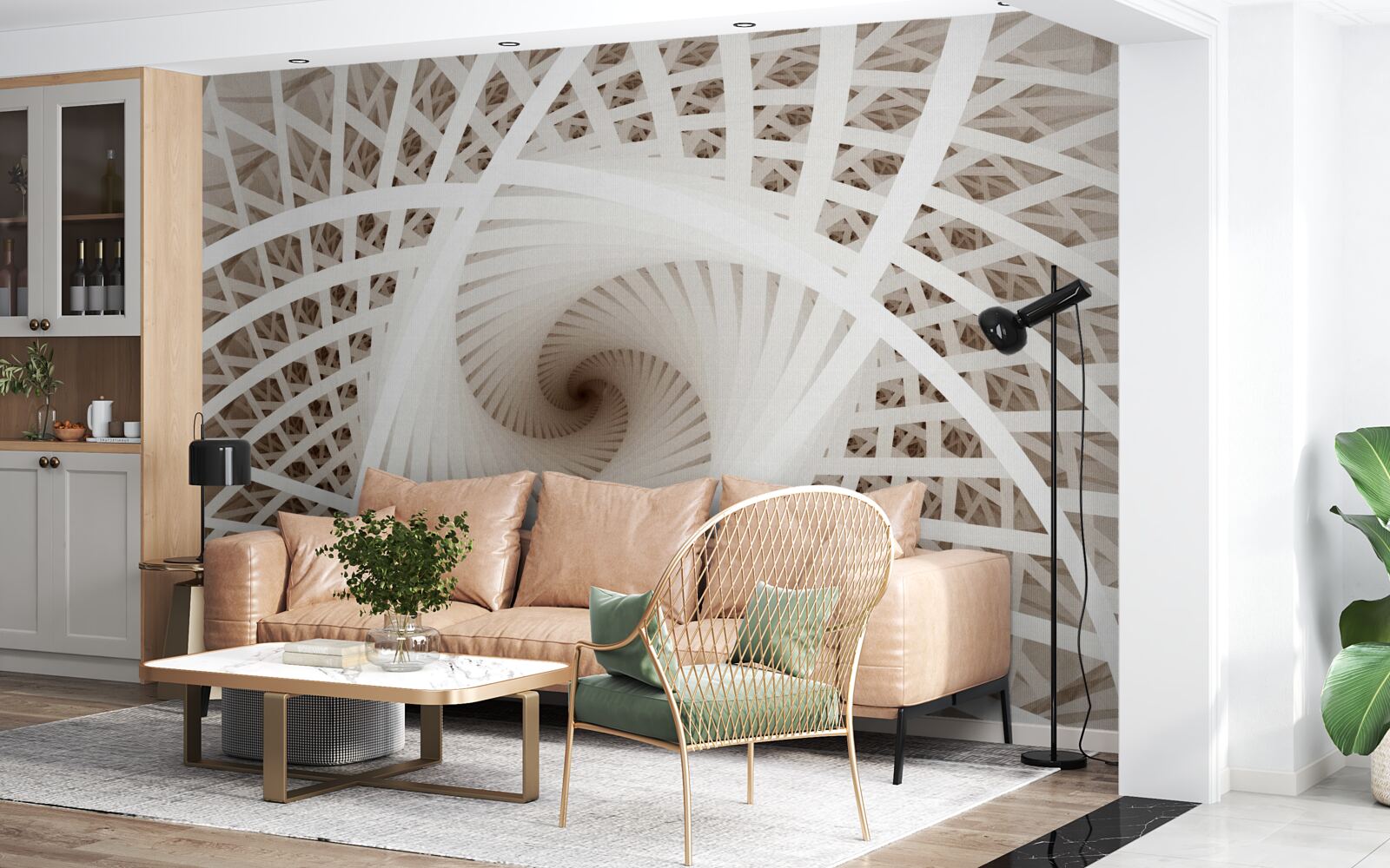 Фотошпалери обертання абстрактної точки зору