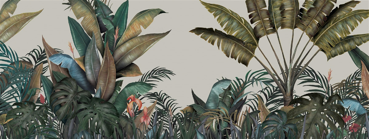 Фотошпалери папороть під час зливи