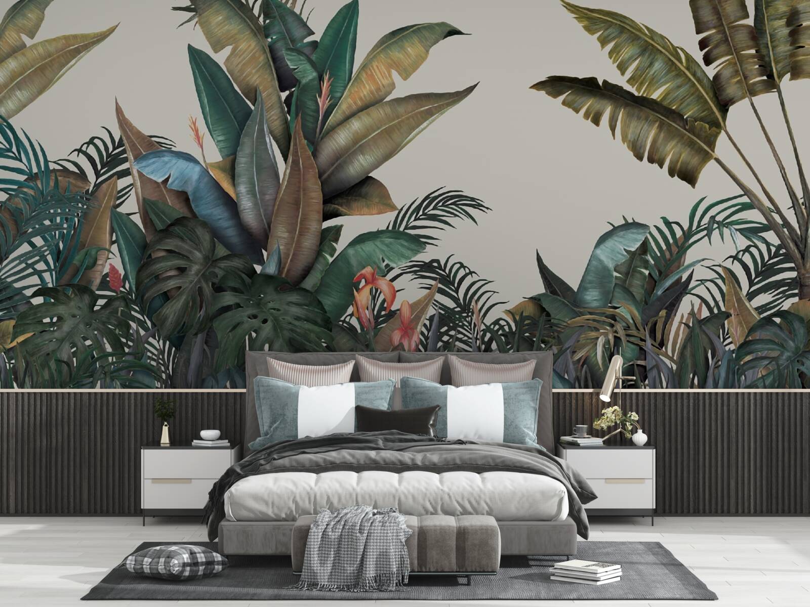 Фотошпалери папороть під час зливи