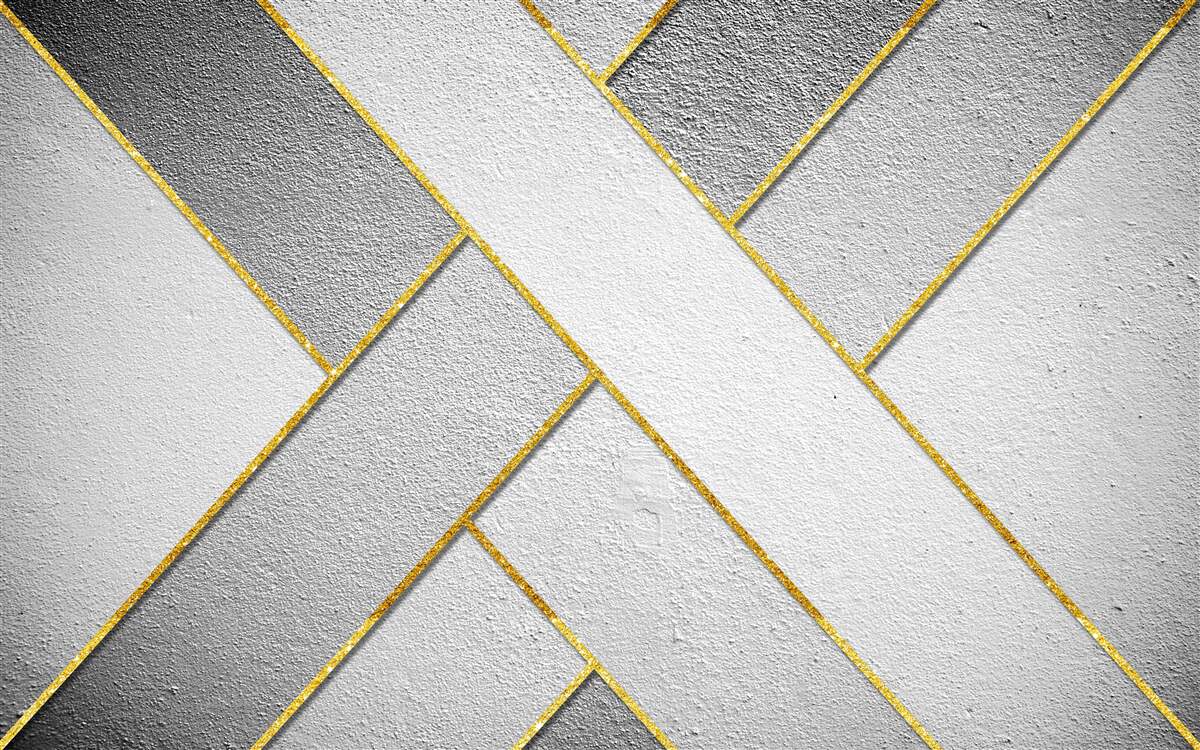 Фотошпалери золотисті прямі лінії на сірому тлі