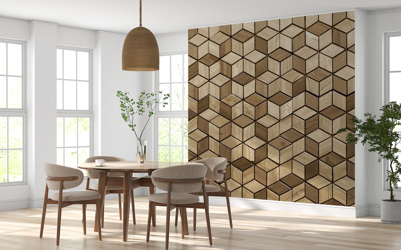 Фотошпалери чотирикутники та ромби перетинаються