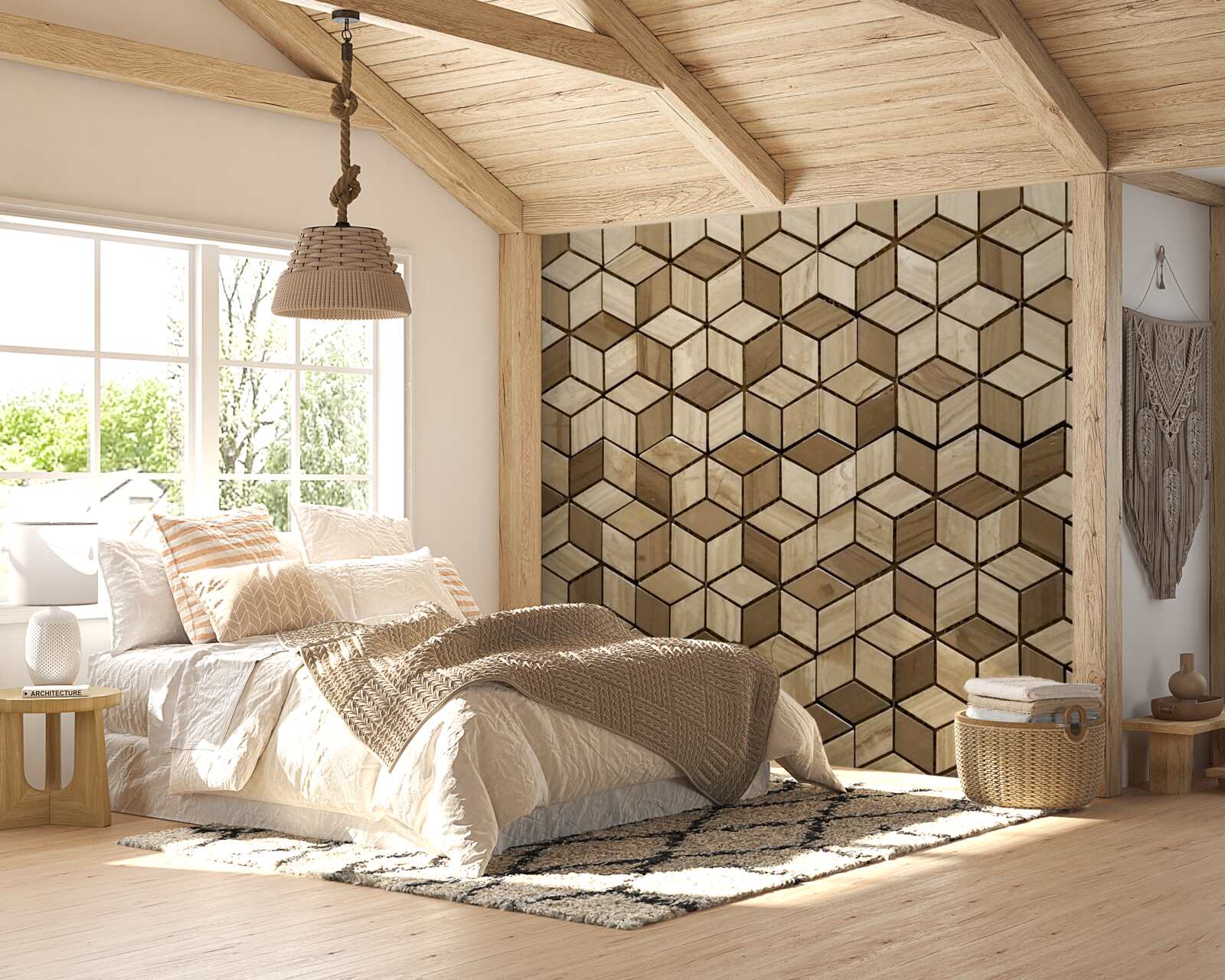 Фотошпалери чотирикутники та ромби перетинаються