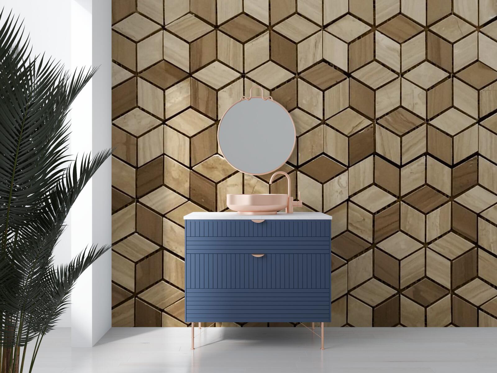 Фотошпалери чотирикутники та ромби перетинаються