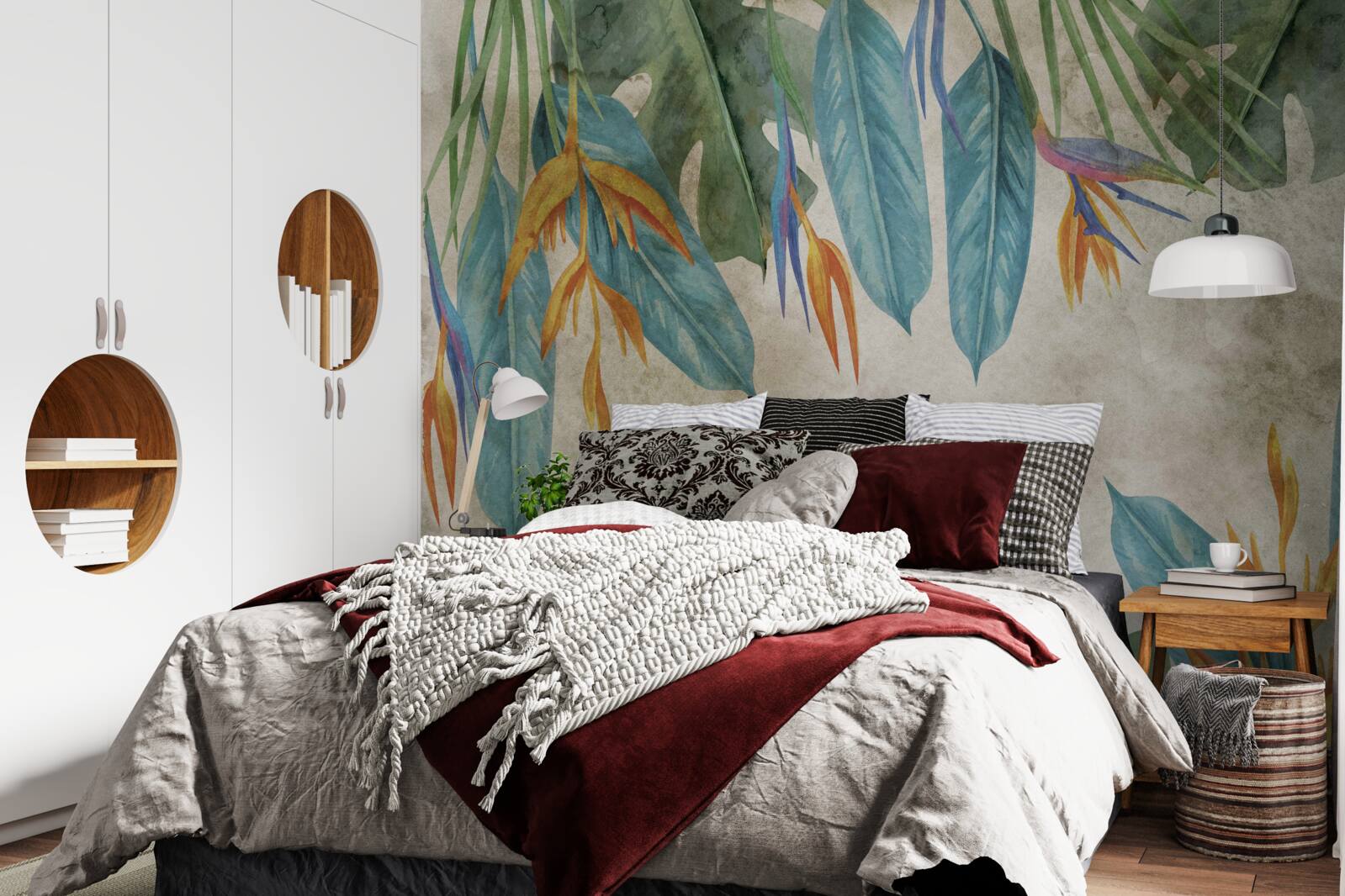 Фотошпалери незвичайне на вигляд тропічне листя