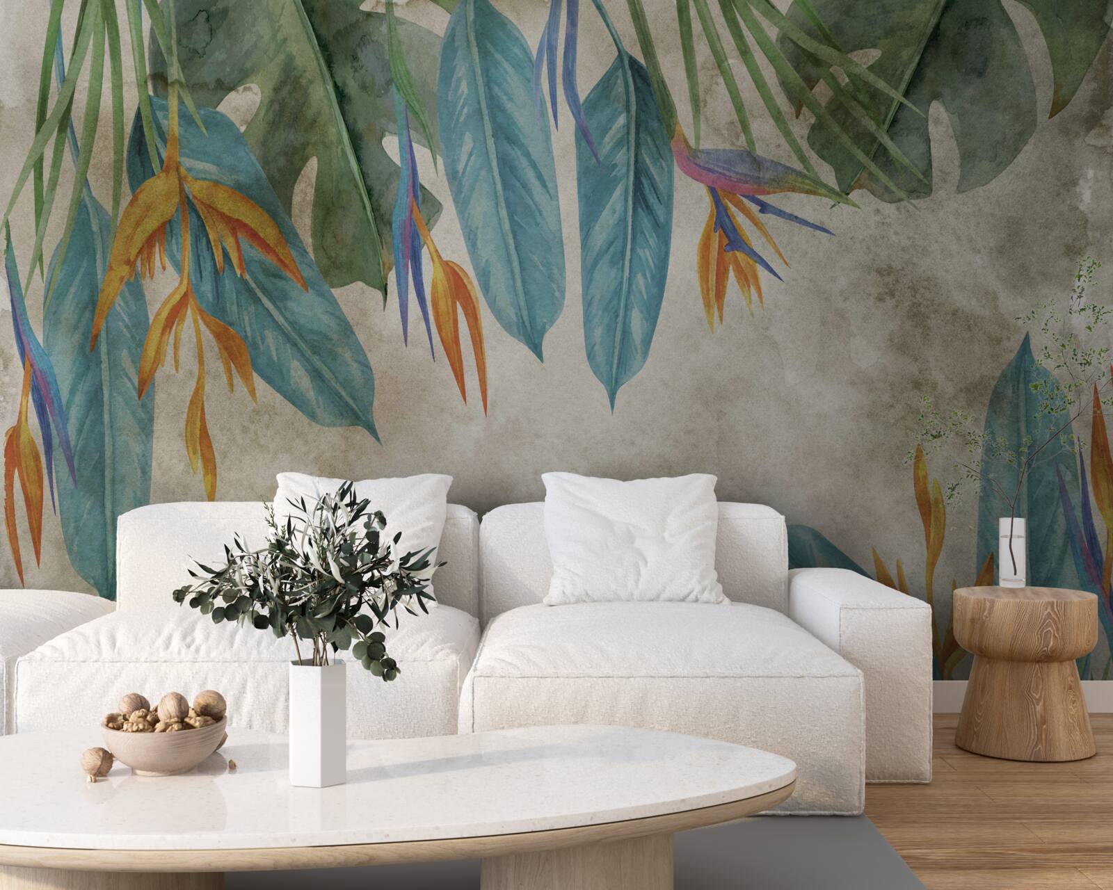 Фотошпалери незвичайне на вигляд тропічне листя