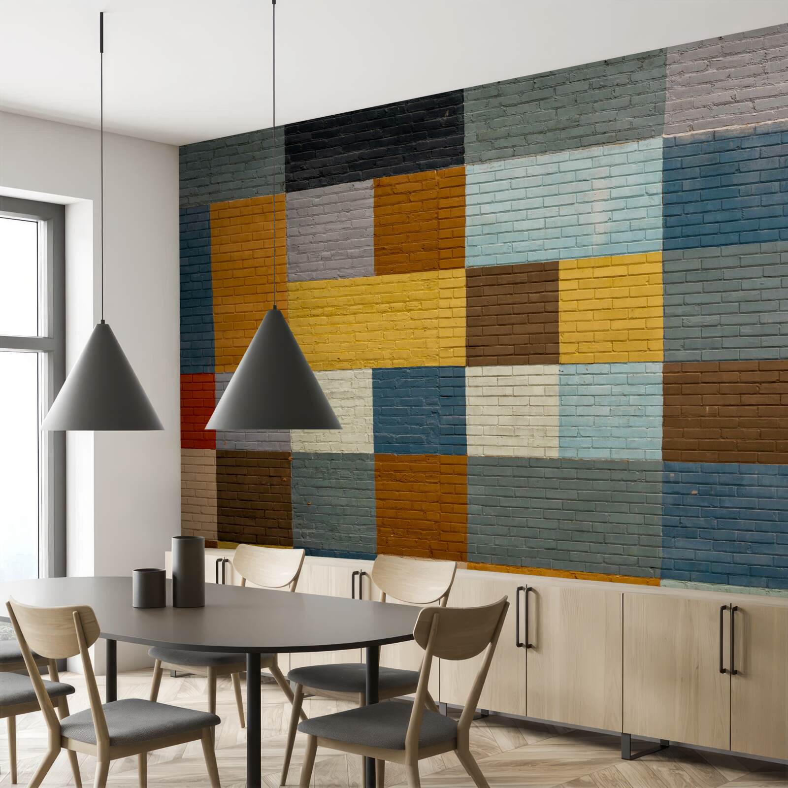 Фотошпалери прямокутні форми в кольорі