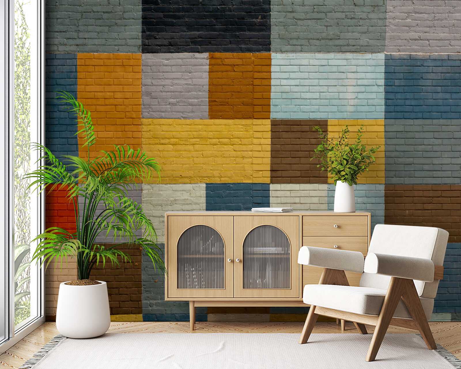 Фотошпалери прямокутні форми в кольорі