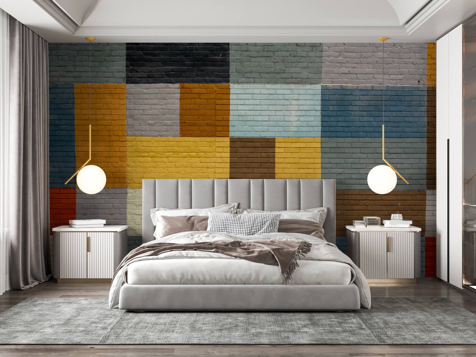 Фотошпалери прямокутні форми в кольорі