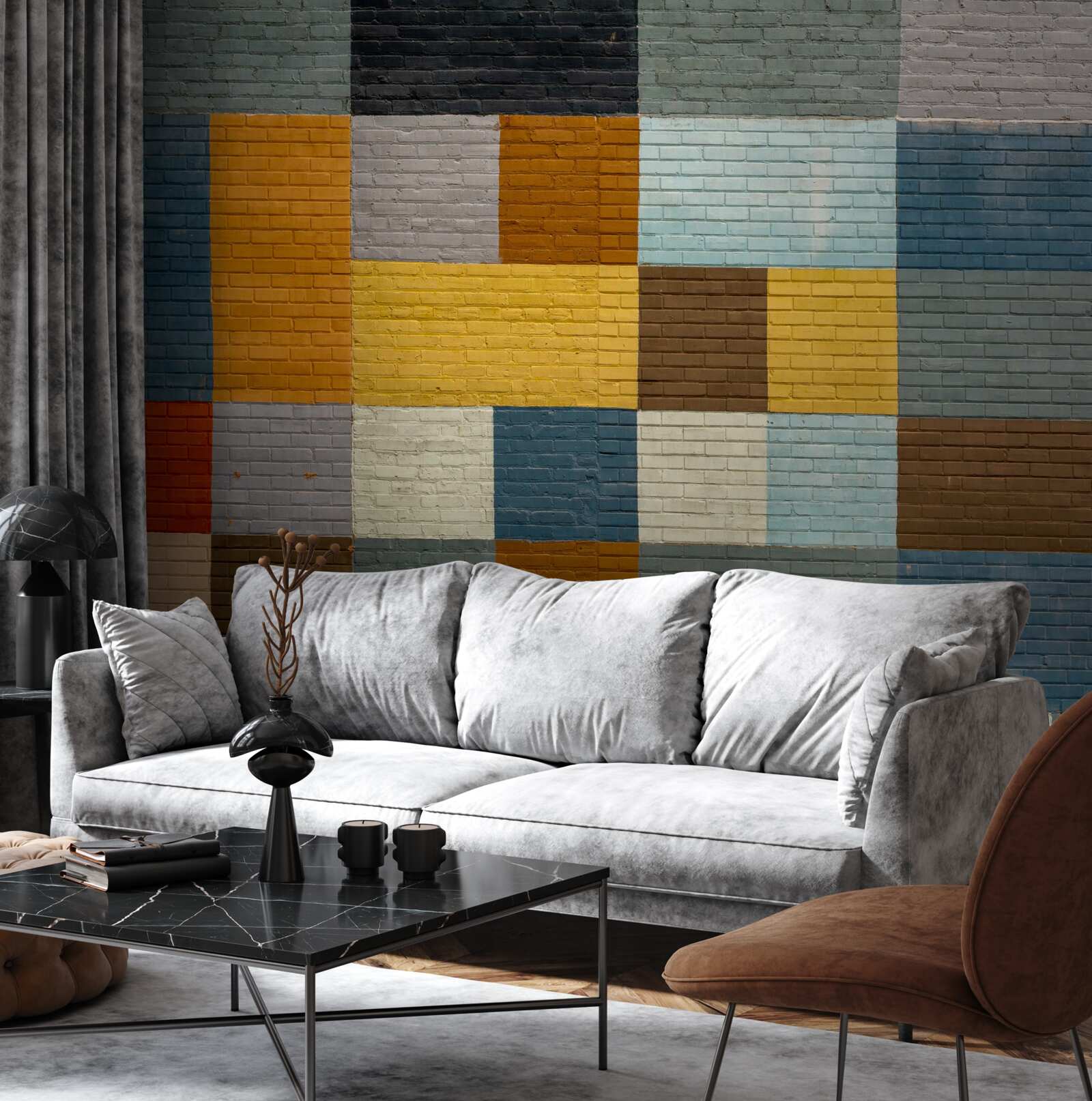 Фотошпалери прямокутні форми в кольорі