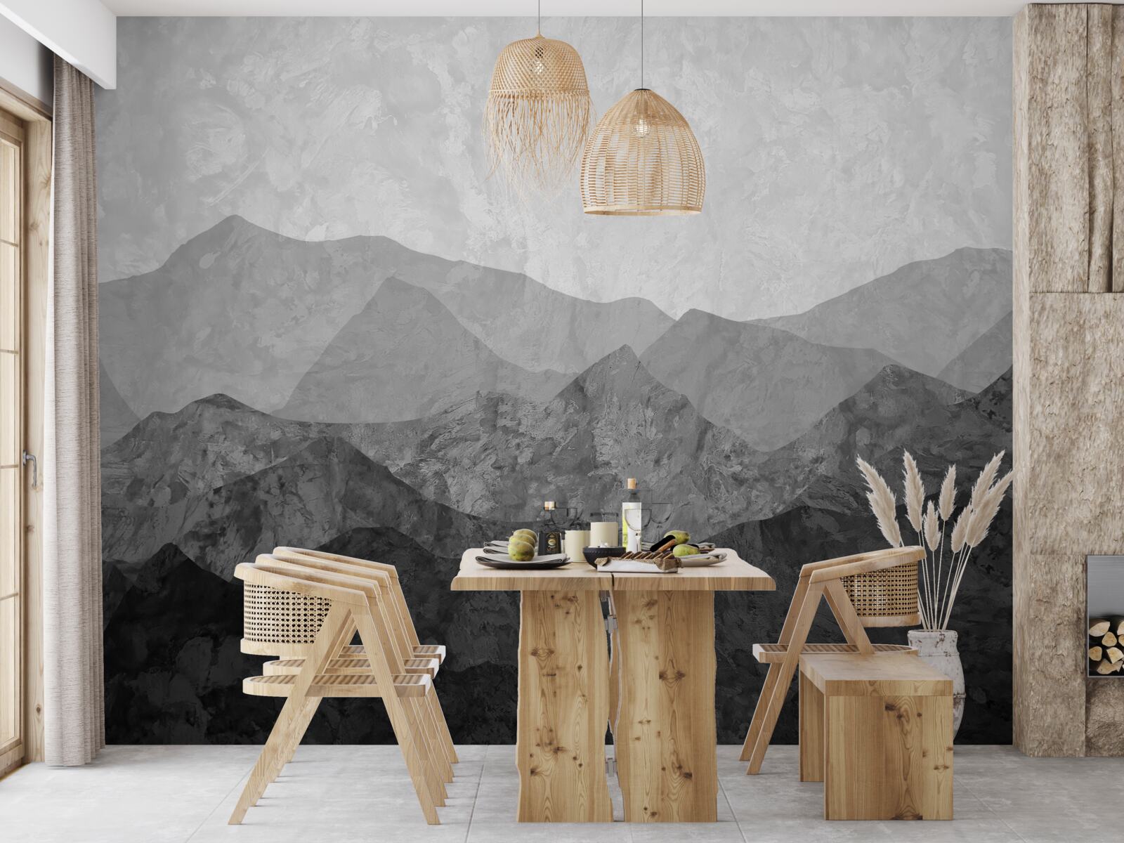 Фотошпалери величні гірські хребти