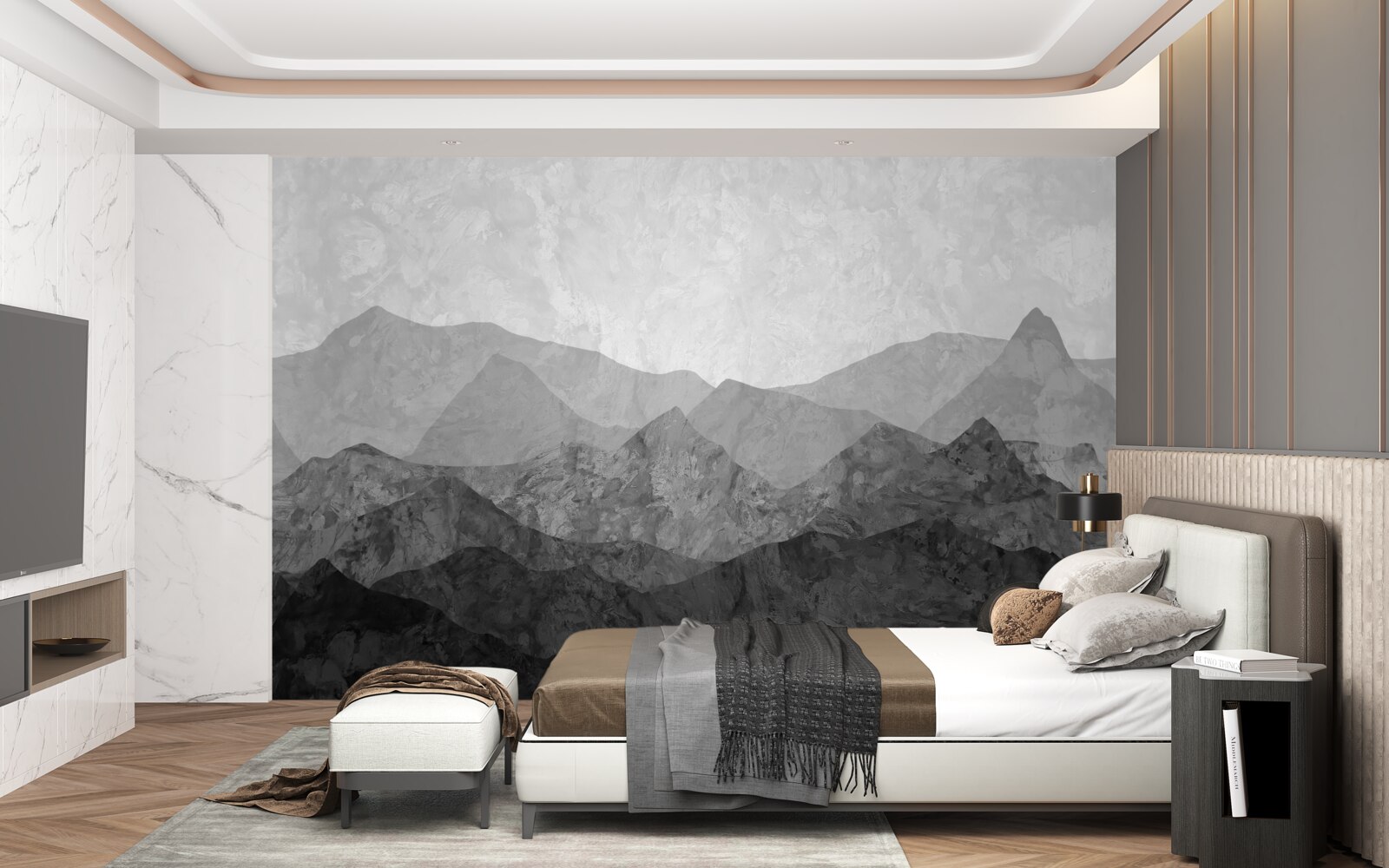 Фотошпалери величні гірські хребти