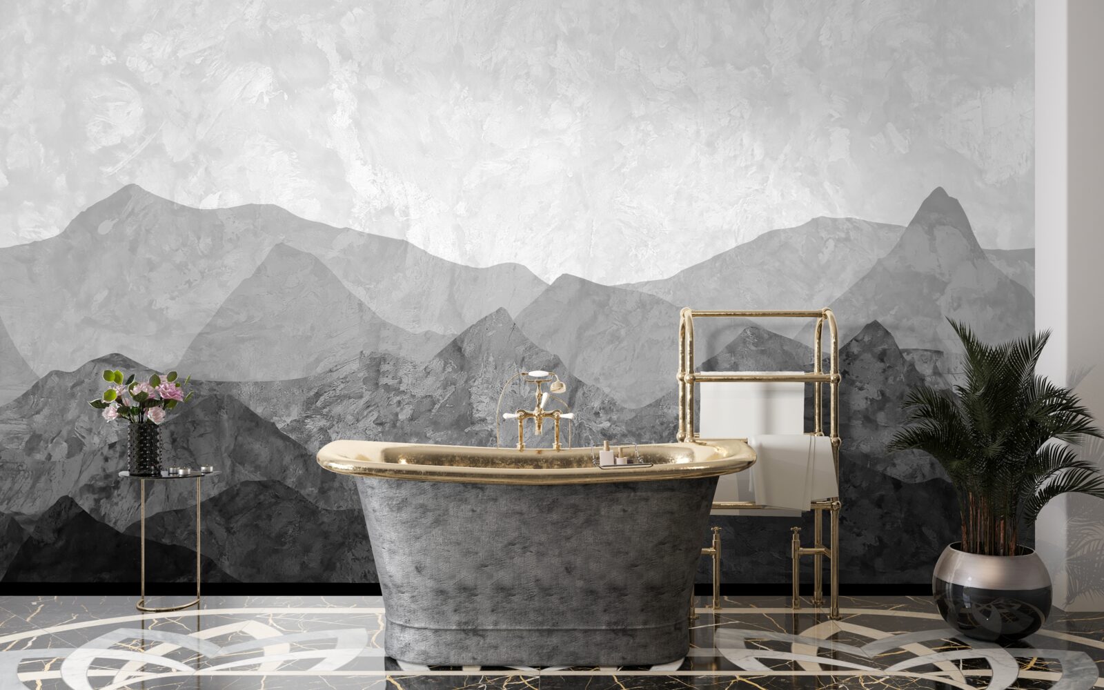 Фотошпалери величні гірські хребти