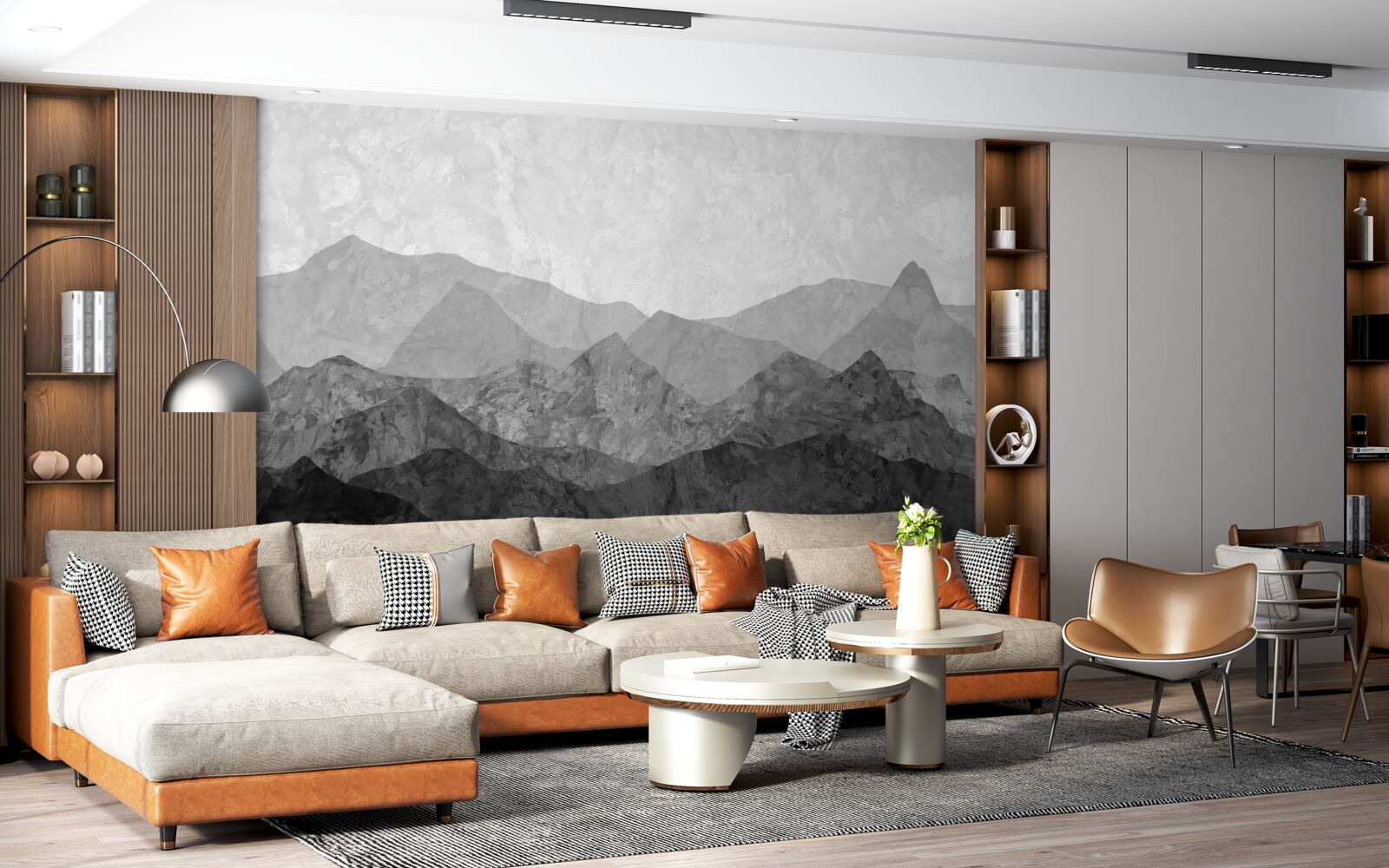 Фотошпалери величні гірські хребти