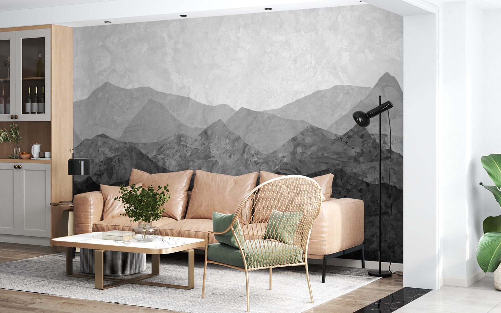 Фотошпалери величні гірські хребти