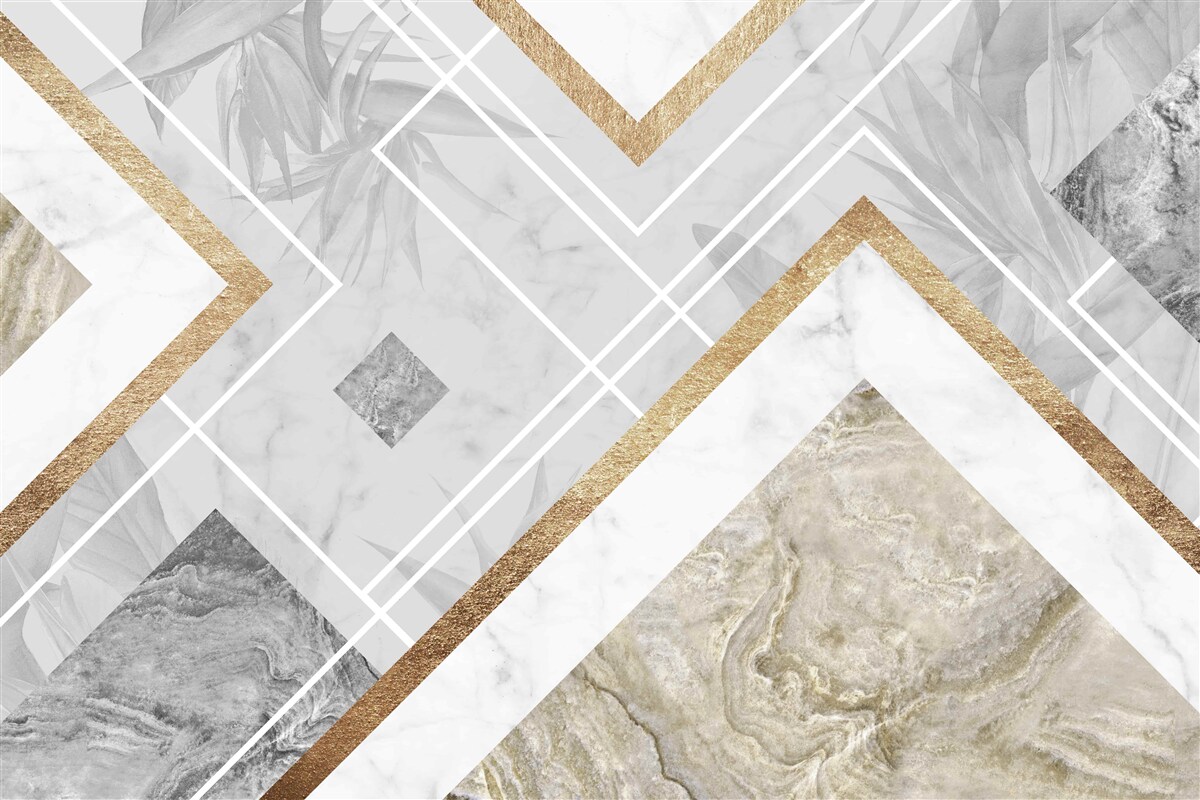 Фотошпалери прямокутні лінії на мармурі
