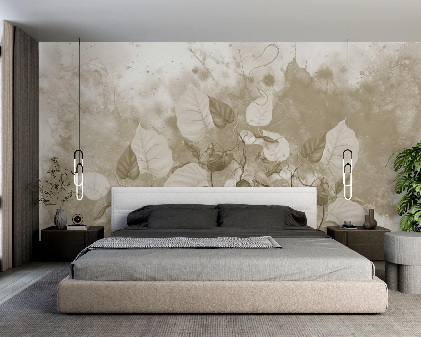 Фотошпалери ранок на лузі оповитий туманом