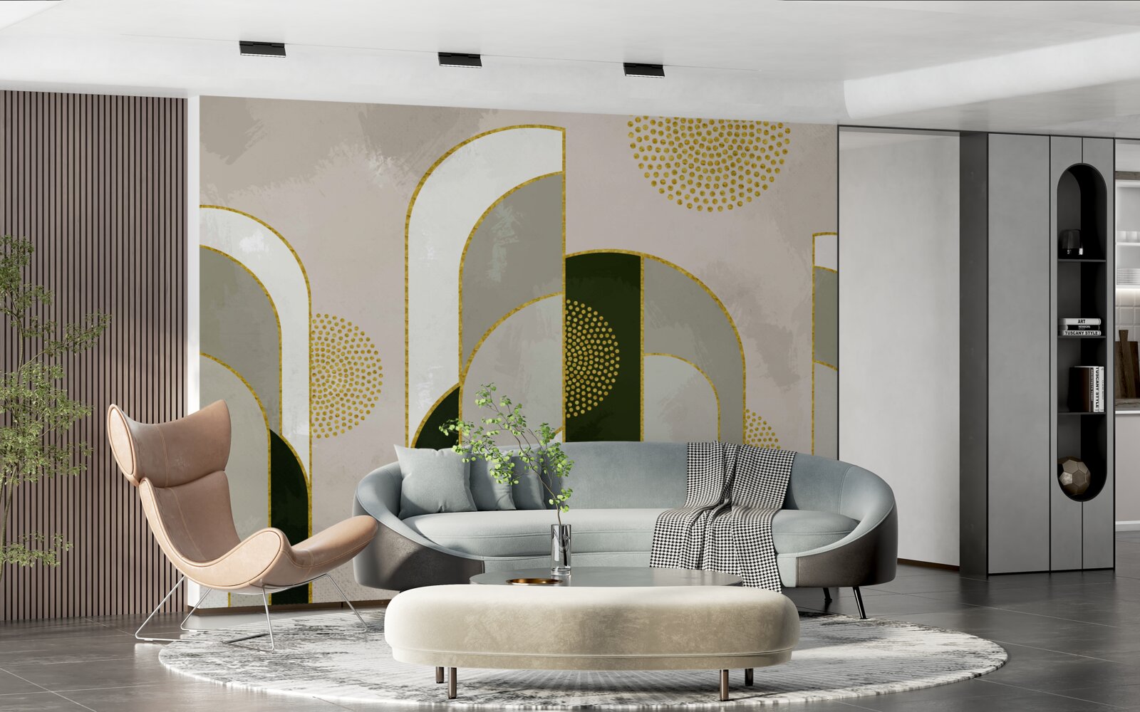 Фотошпалери Воно сяяло над густим туманом у лісі