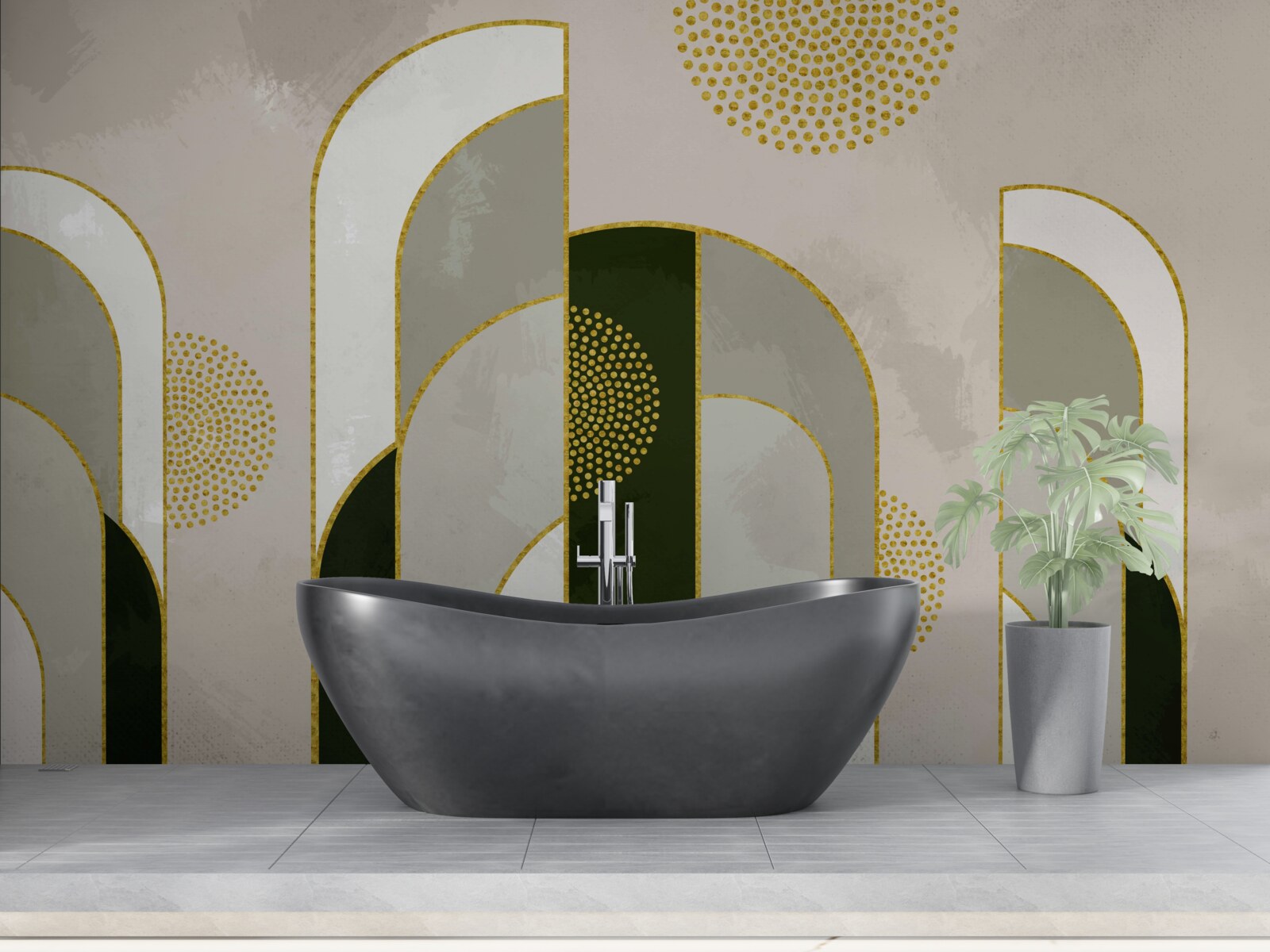 Фотошпалери Воно сяяло над густим туманом у лісі