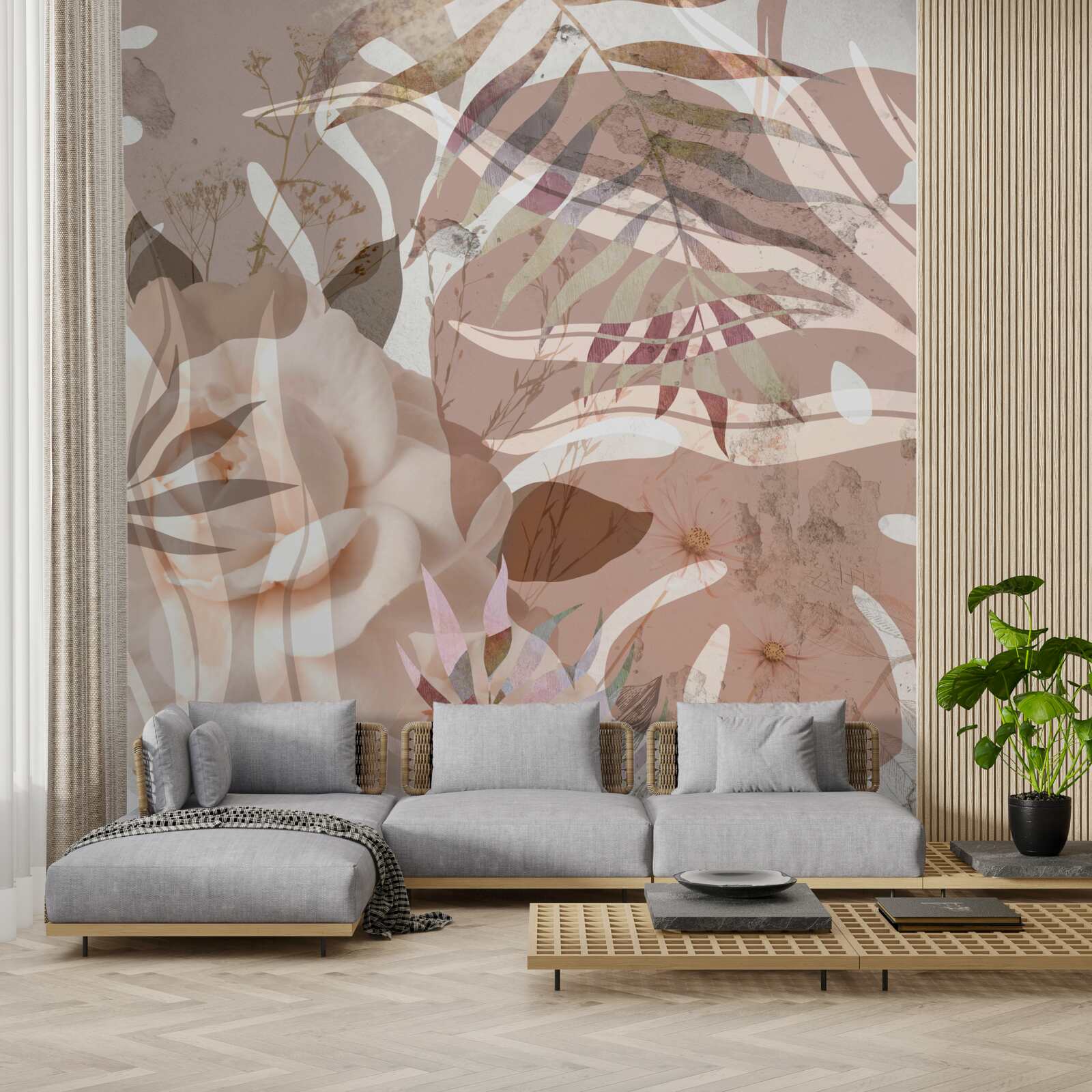 Фотошпалери розмаїття тропічного листя