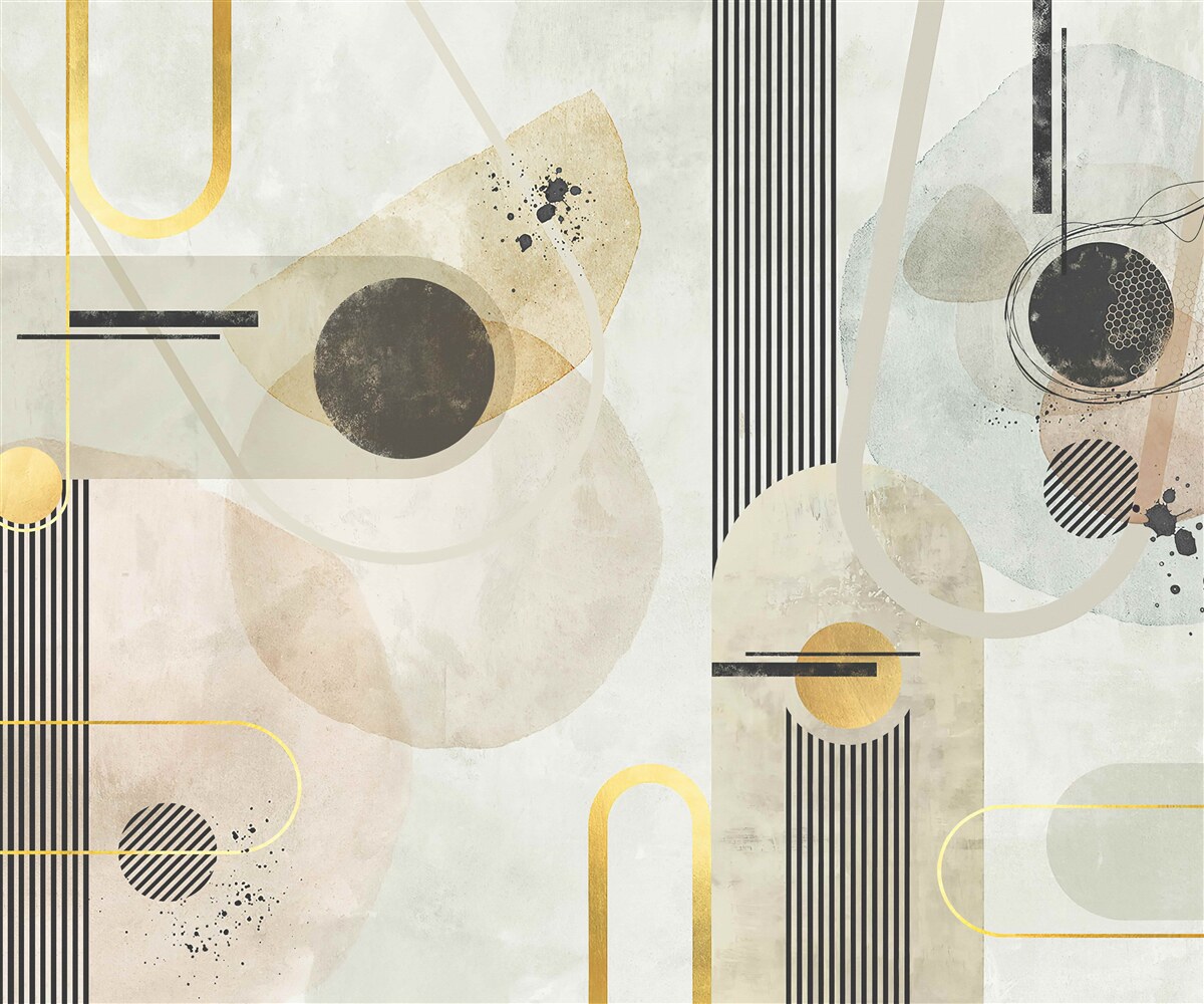 Фотошпалери вертикальні абстрактні форми та лінії