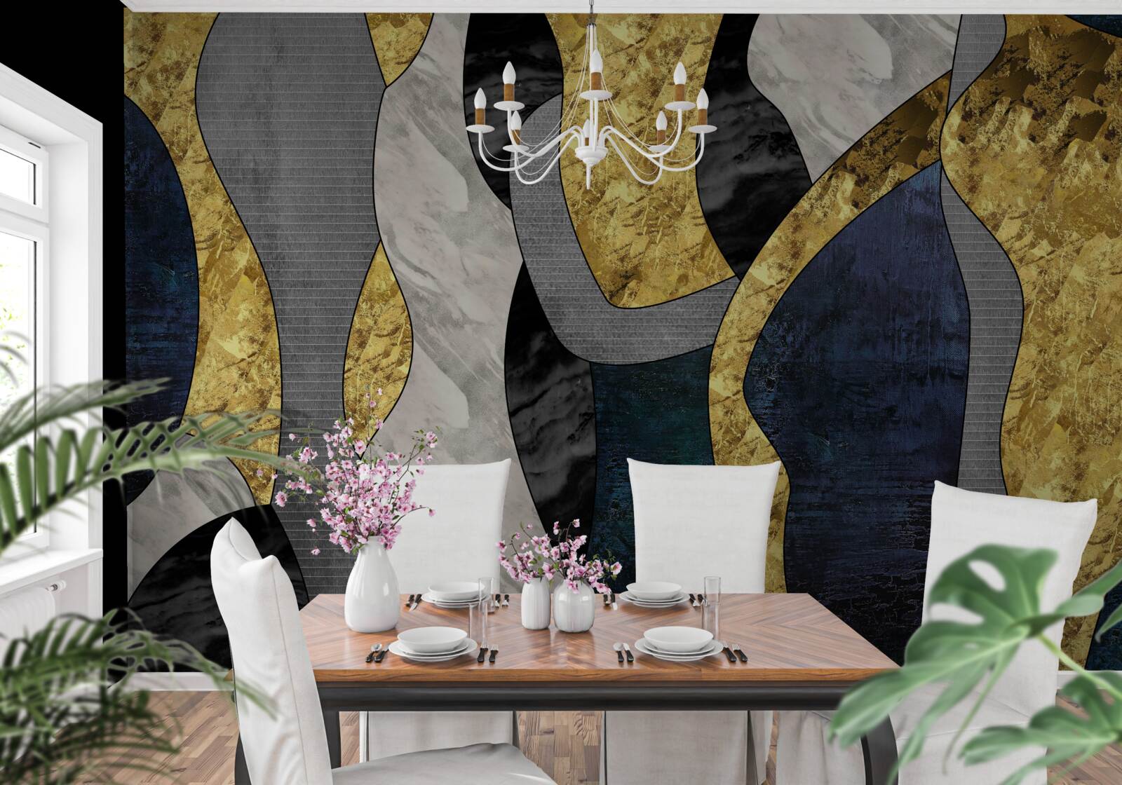 Фотошпалери жінка в рідкій стихії