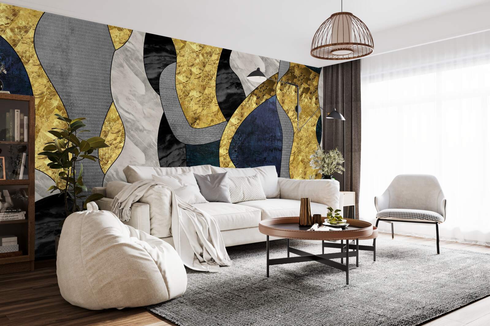 Фотошпалери жінка в рідкій стихії