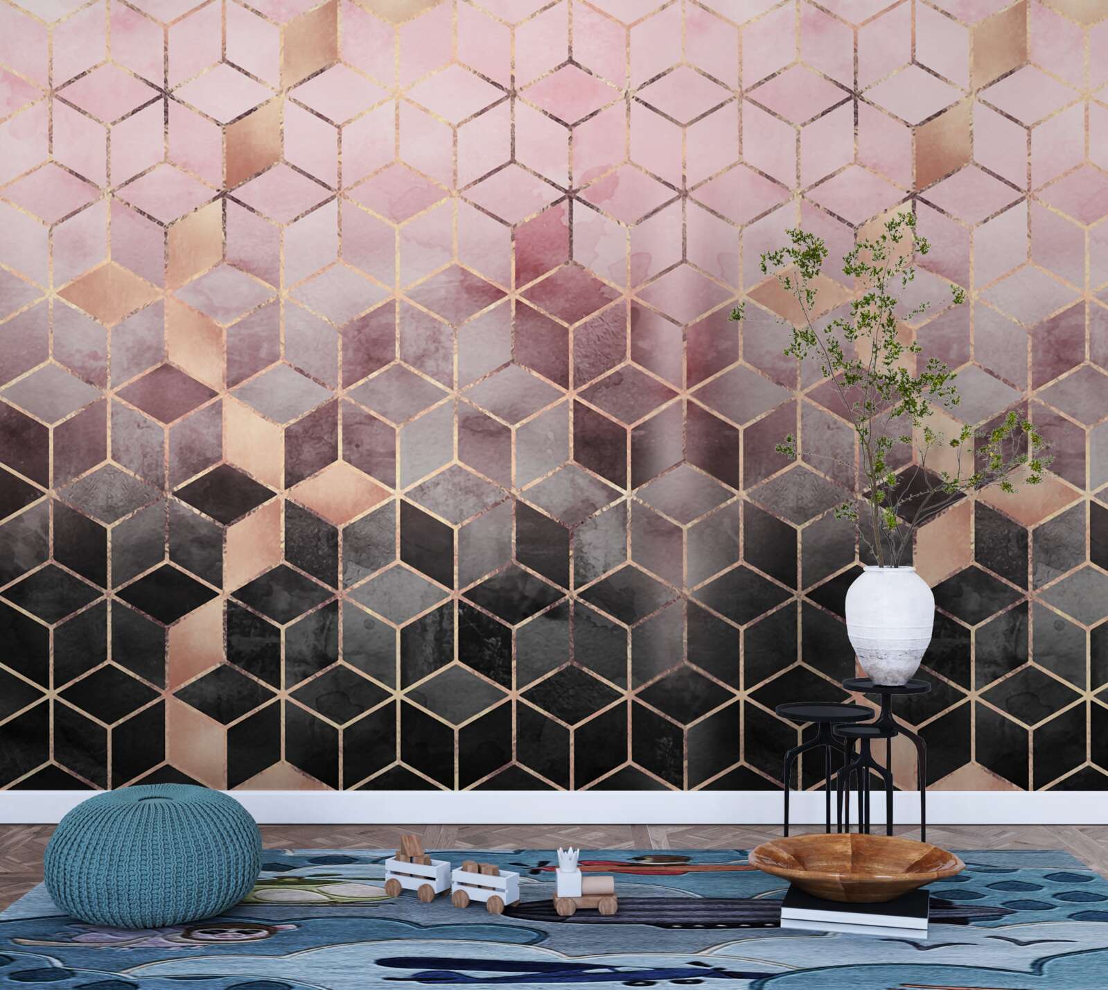 Фотошпалери градієнт на прямокутних сегментах