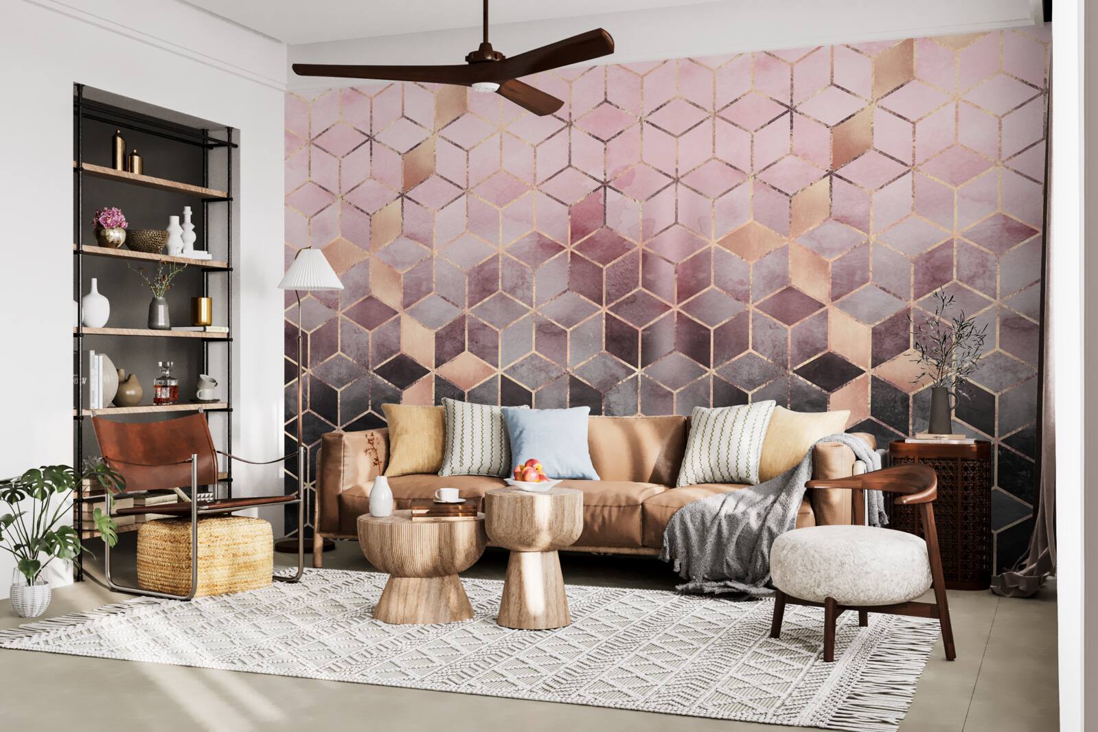 Фотошпалери градієнт на прямокутних сегментах