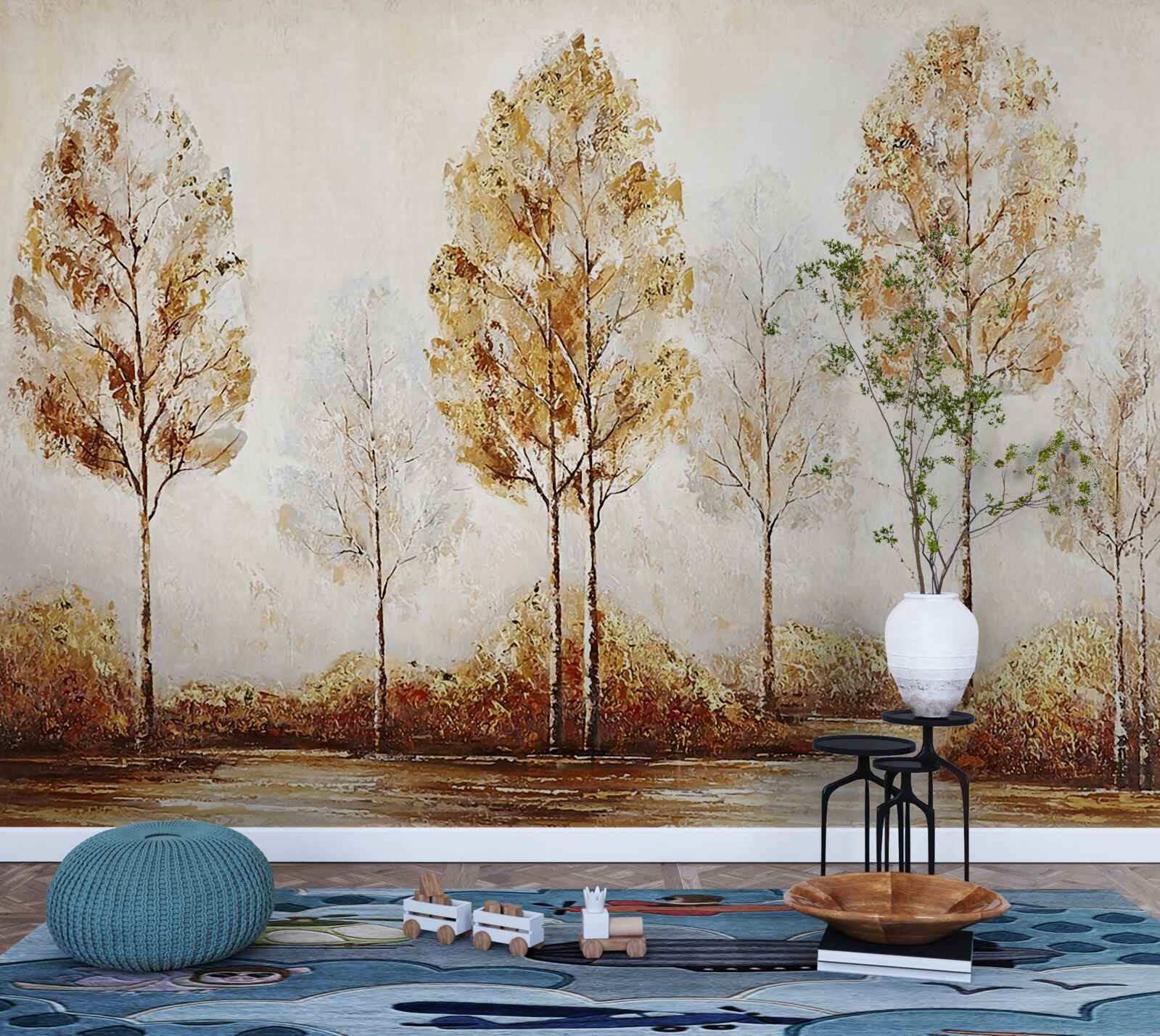 Фотошпалери зображення лісу восени