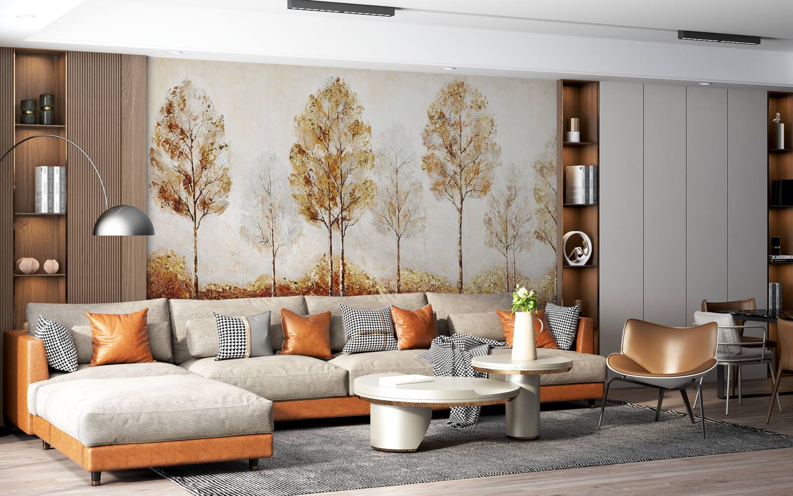 Фотошпалери зображення лісу восени