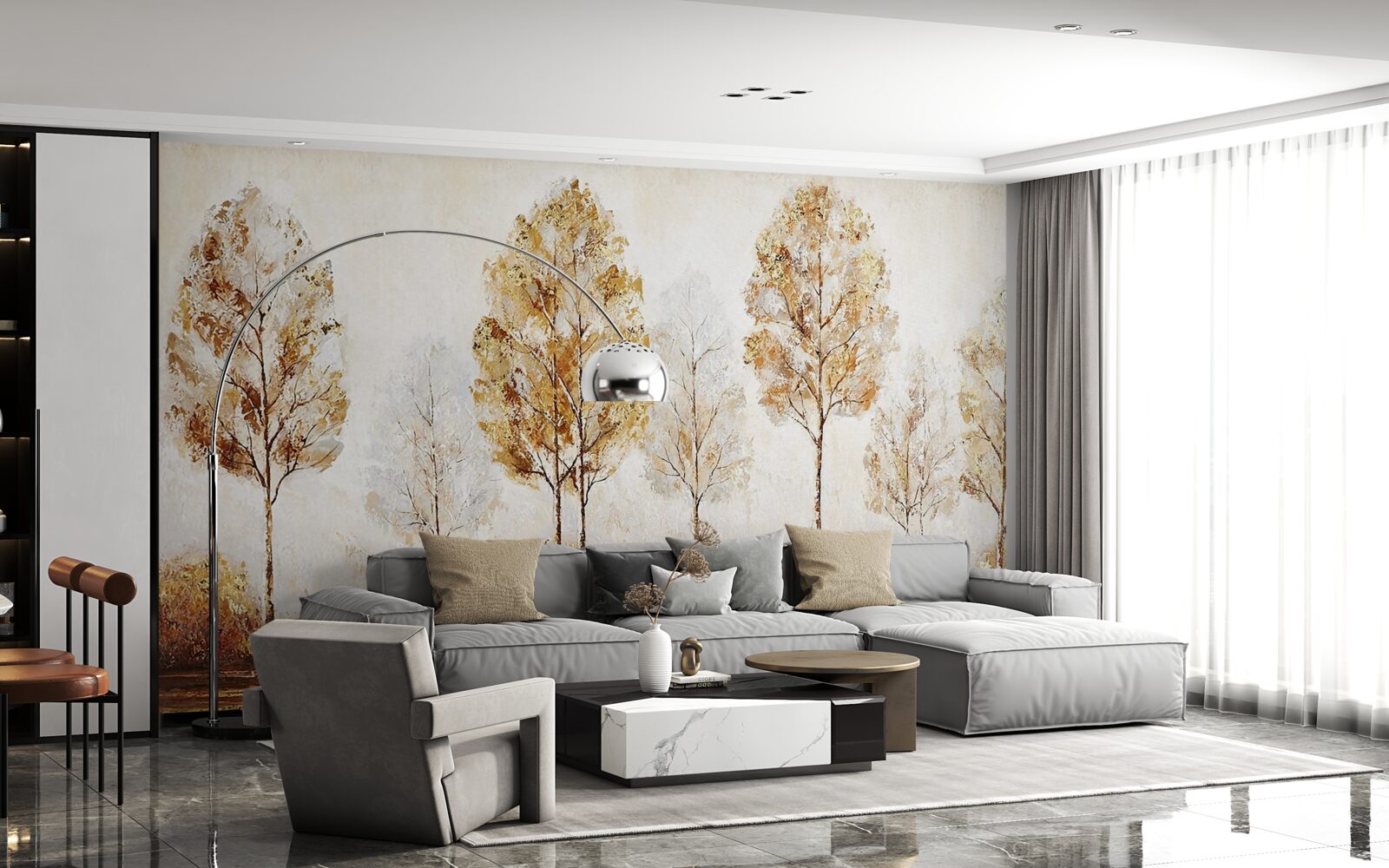 Фотошпалери зображення лісу восени