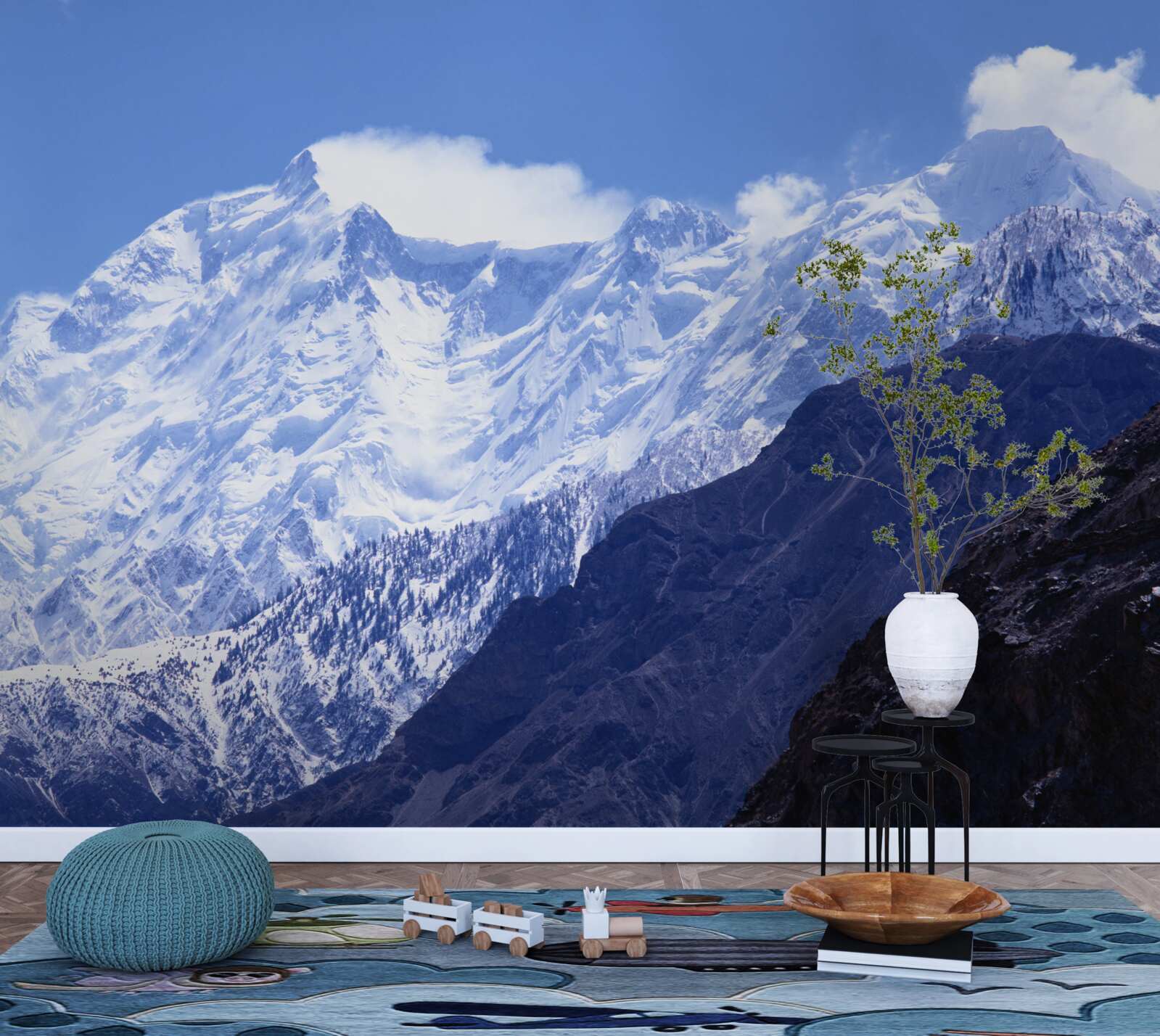 Фотошпалери верхівки хмар, непохитні у своїй крижаній твердості