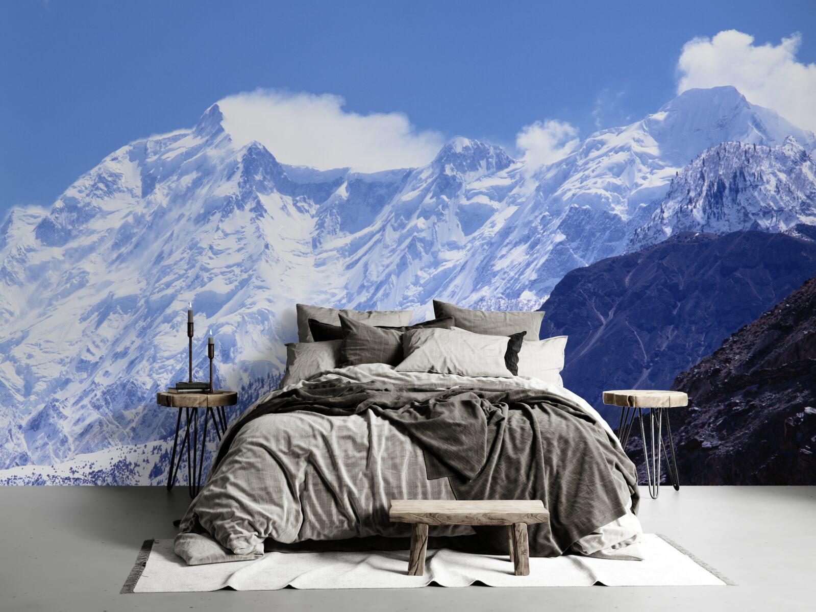 Фотошпалери верхівки хмар, непохитні у своїй крижаній твердості