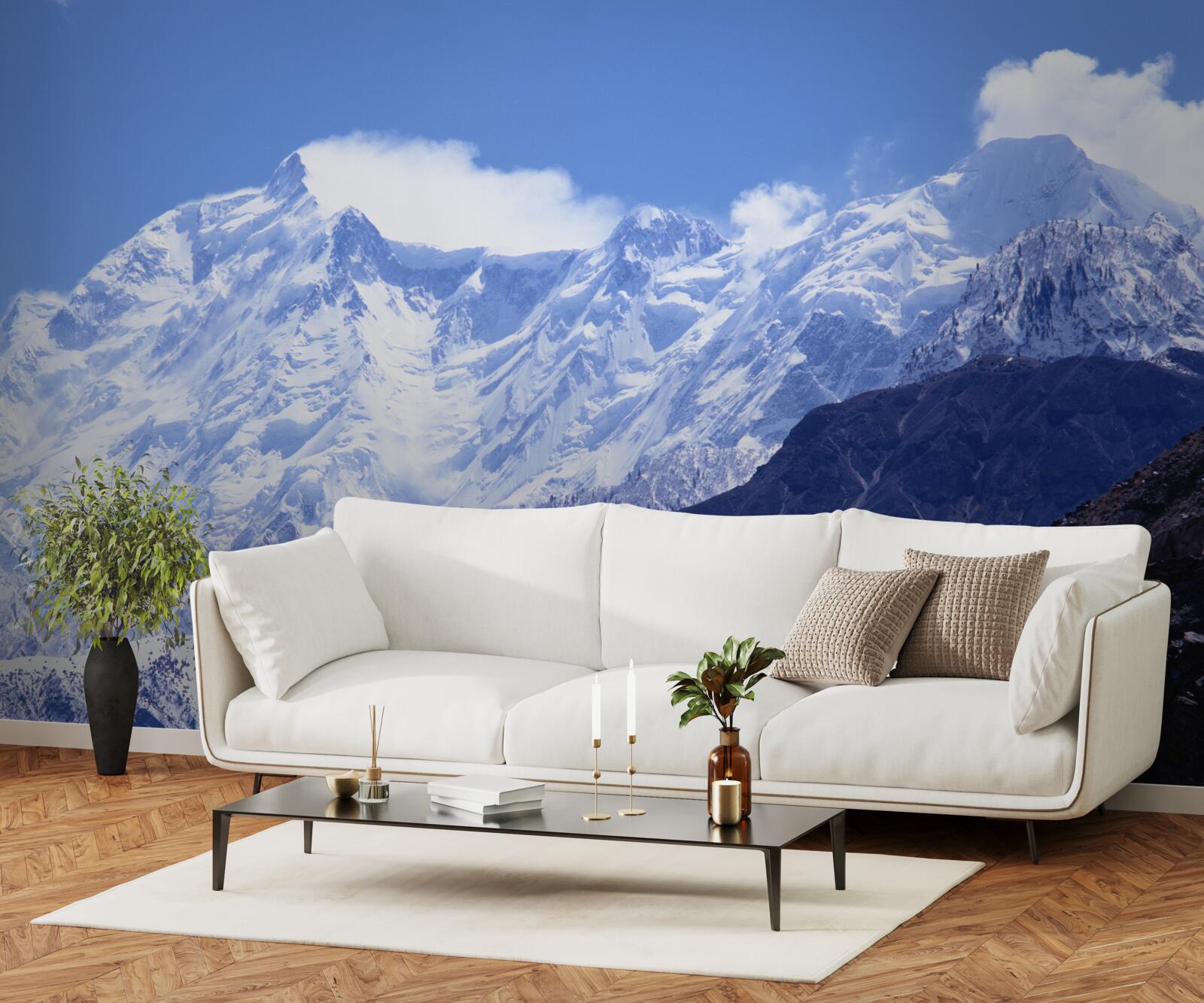 Фотошпалери верхівки хмар, непохитні у своїй крижаній твердості