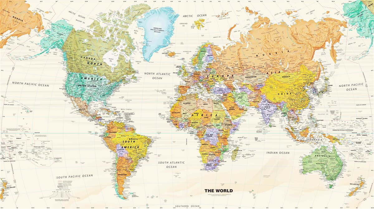 Фотошпалери глобальна мапа землі