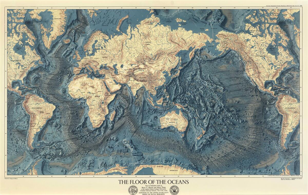 Фотошпалери рельєфне дно океану