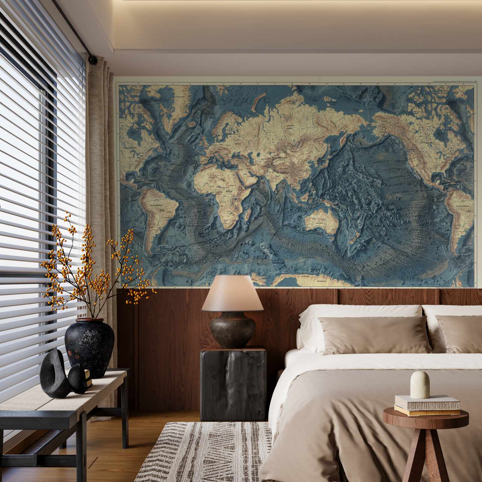 Фотошпалери рельєфне дно океану