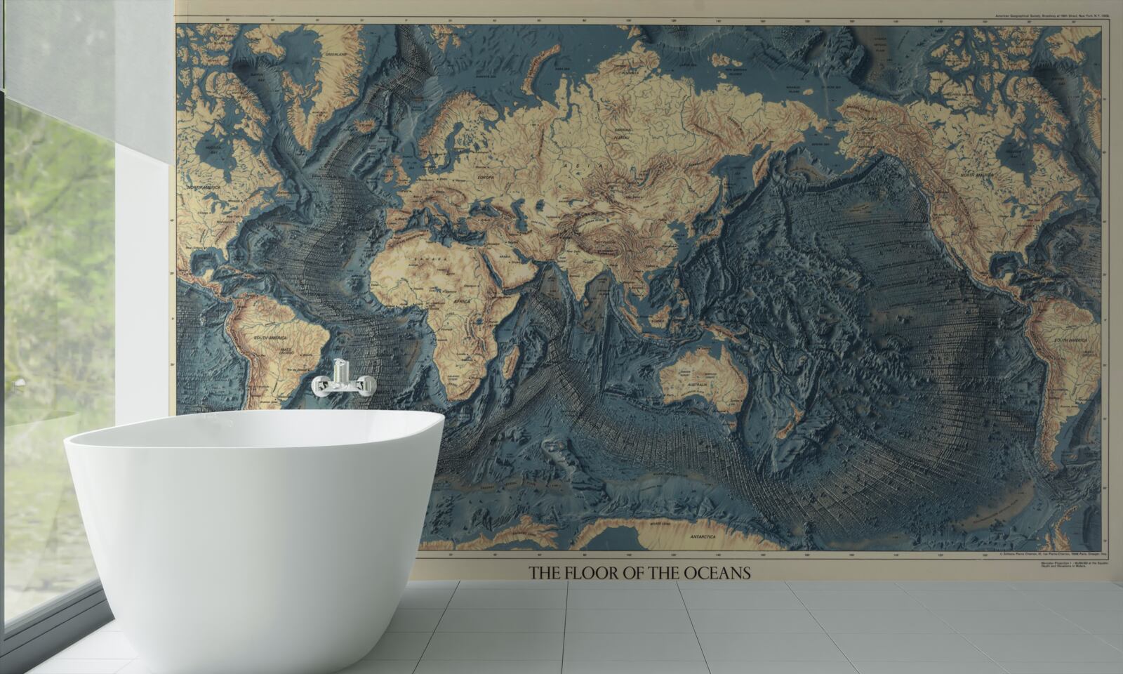 Фотошпалери рельєфне дно океану